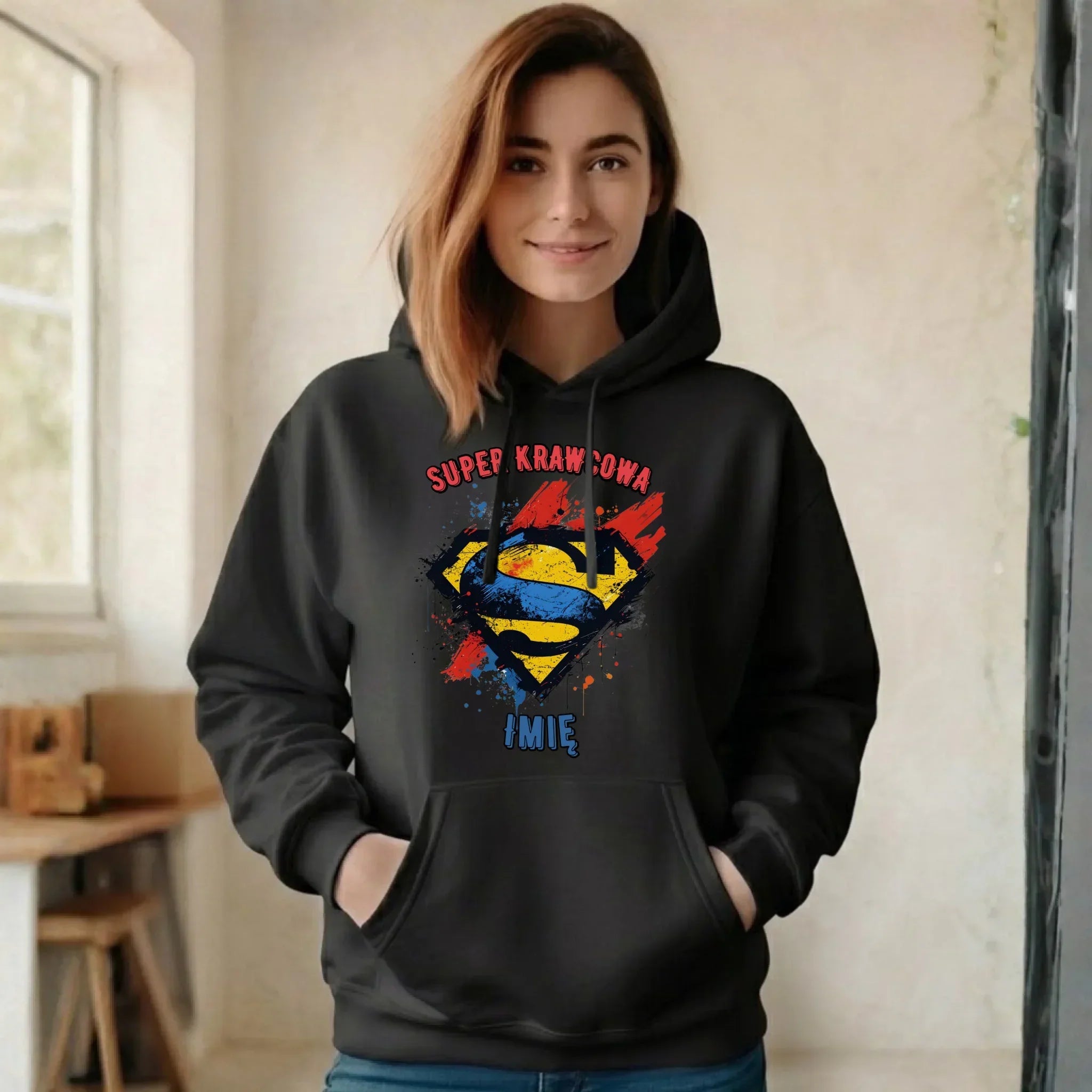 Bluza damska z kapturem szyciowa dla krawcowej - Super Krawcowa HS36 - StoryCups.pl