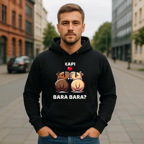 Bluza męska z kapturem - Kapibara bara bara W86 - StoryCups.pl