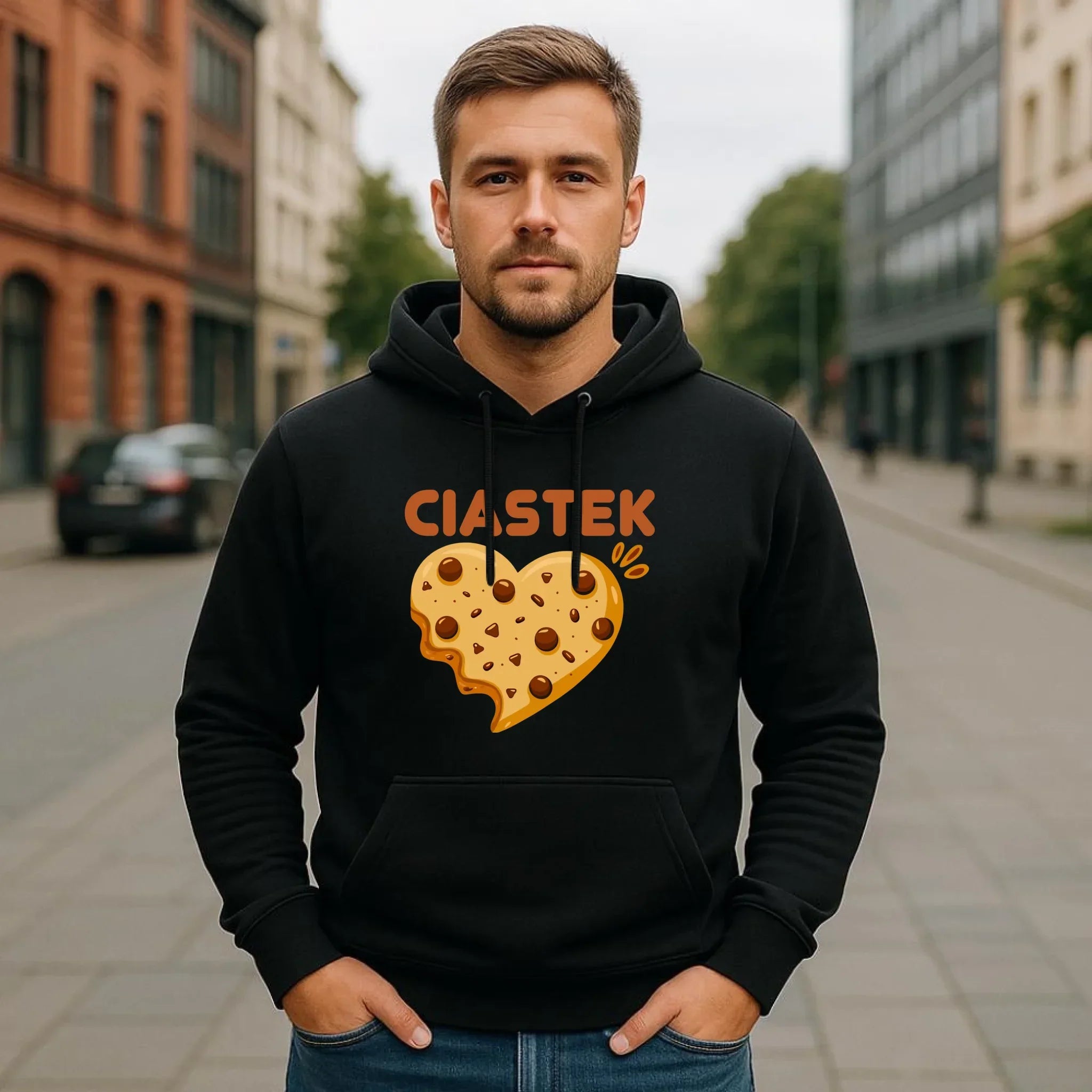 Bluza męska z kapturem - Ciastek W54 - StoryCups.pl