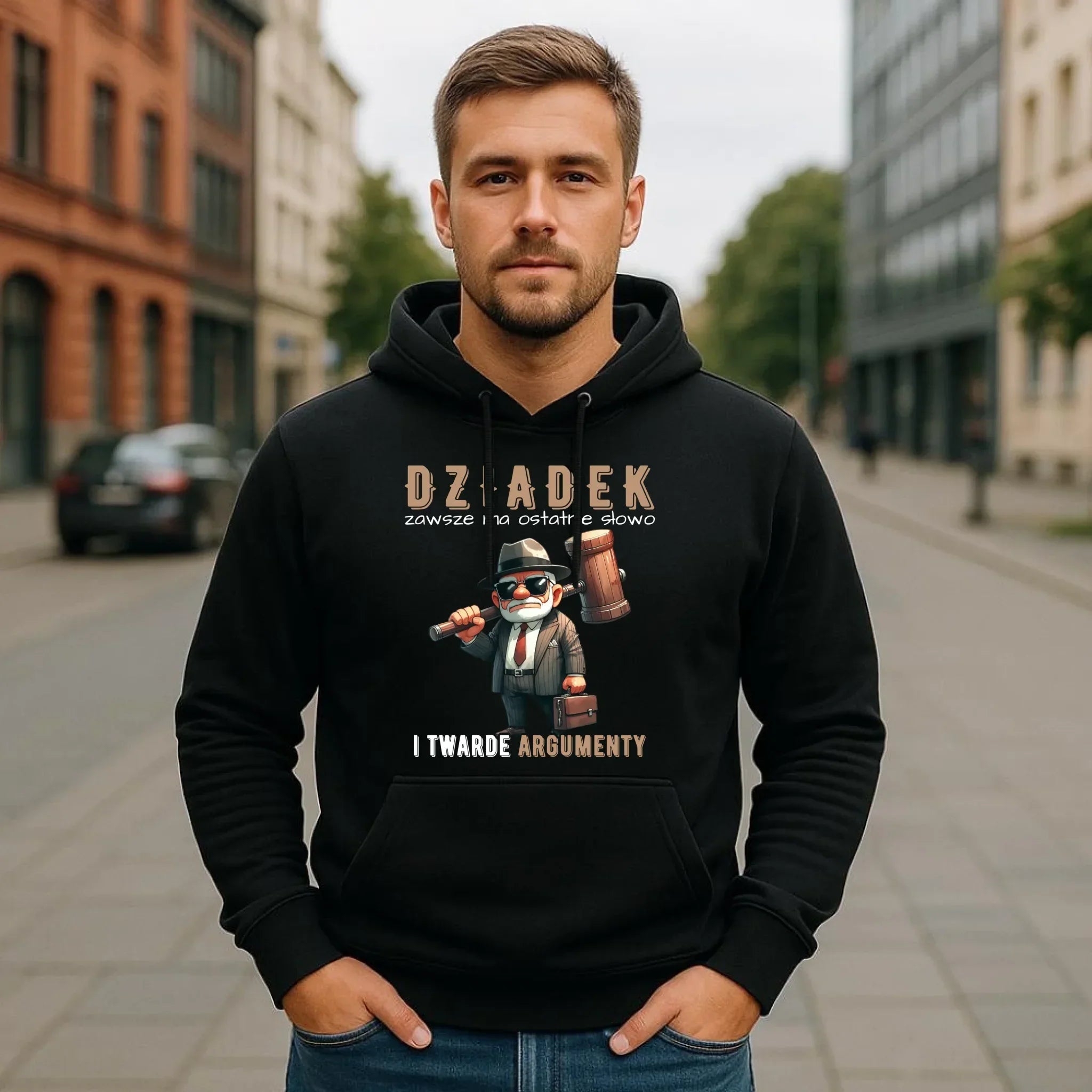 Bluza z kapturem dla dziadka - Dziadek zawsze ma ostatnie słowo D40 - StoryCups.pl