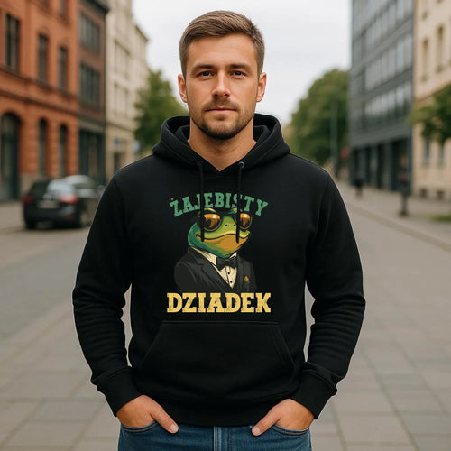 Bluza z kapturem dla dziadka - Żajebisty dziadek D42 - StoryCups.pl
