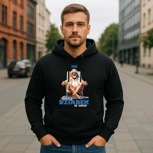 Bluza z kapturem dla dziadka - Najlepszy Dziadek na świecie - personalizowana D14 - StoryCups.pl