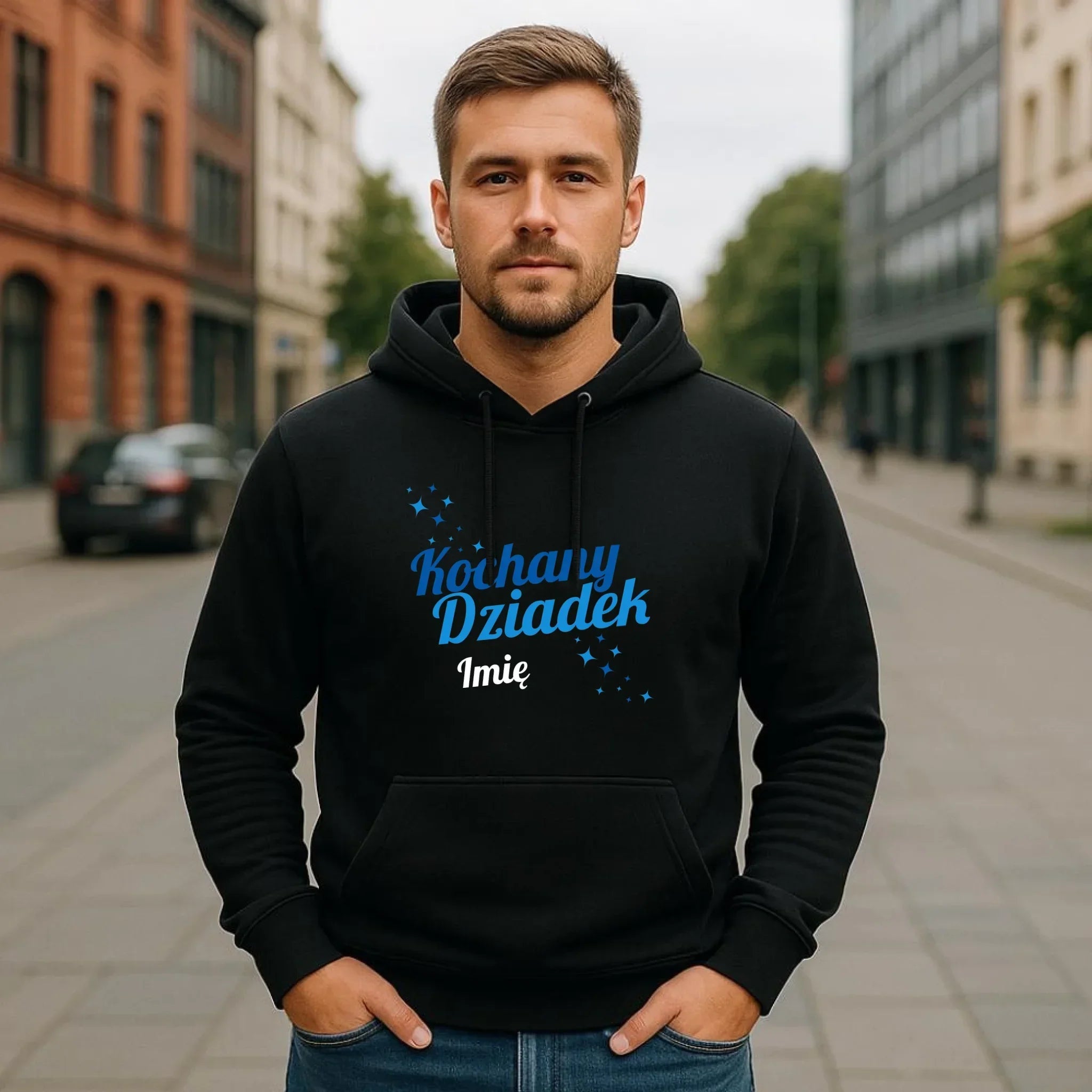 Bluza z kapturem dla dziadka - Kochany Dziadek - personalizowana D05 - StoryCups.pl
