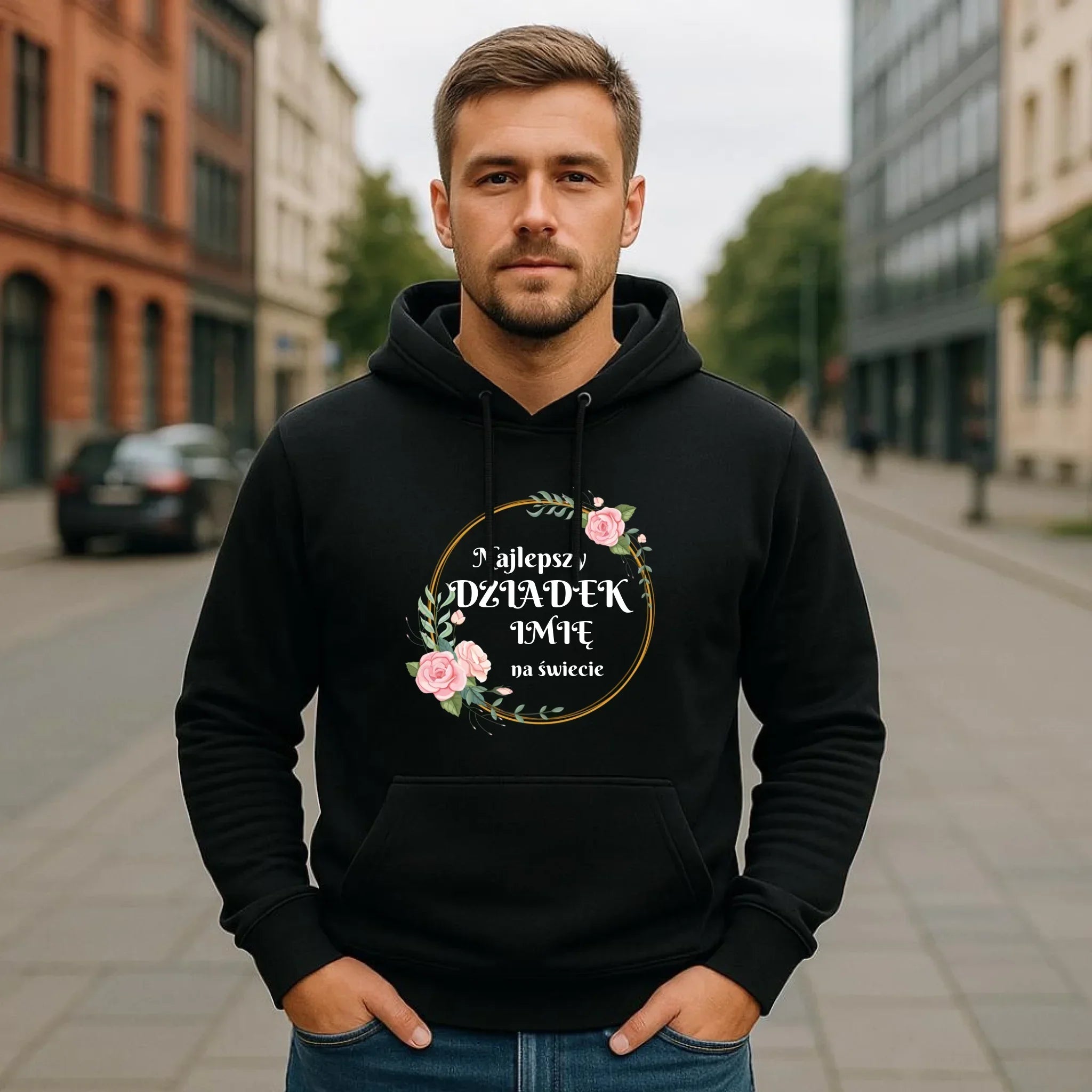 Bluza z kapturem - Najlepszy dziadek na Świecie - personalizowana D04 - StoryCups.pl
