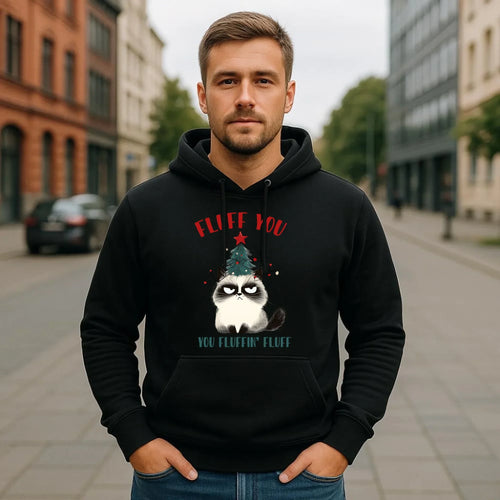 Bluza męska z kapturem świąteczna - Fluff You BN10 - StoryCups.pl