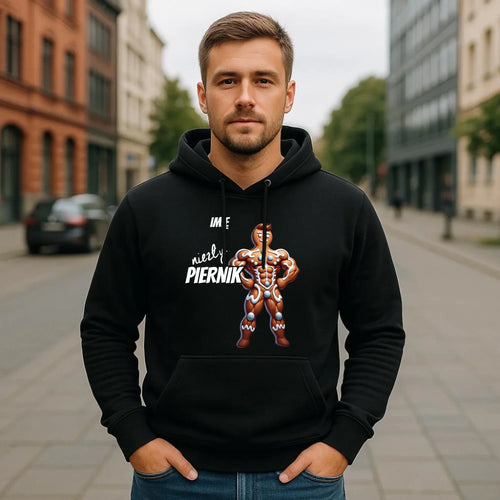 Bluza męska z kapturem świąteczna - Niezły piernik - personalizowana BN24 - StoryCups.pl