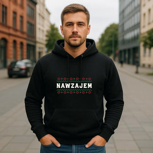 Bluza męska z kapturem świąteczna - Nawzajem BN150 - StoryCups.pl