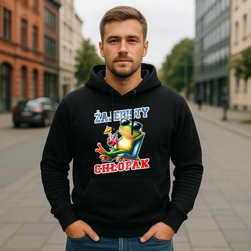 Bluza męska z kapturem - prezent dla chłopaka - Żajebisty chłopak DCH19 - StoryCups.pl
