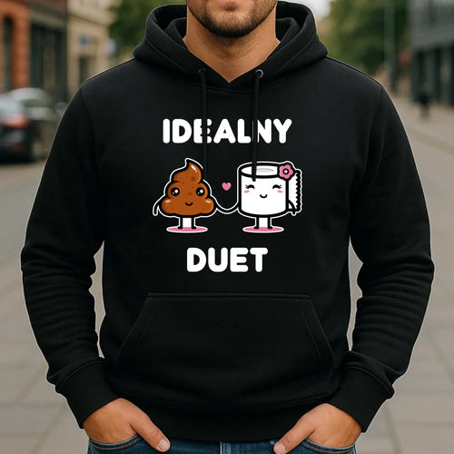 Bluza męska z kapturem - Idealny Duet W92 - StoryCups.pl