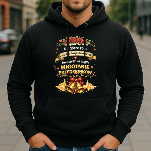 Bluza męska z kapturem - Fundujesz mi ciągłe migotanie przedsionków W71 - StoryCups.pl