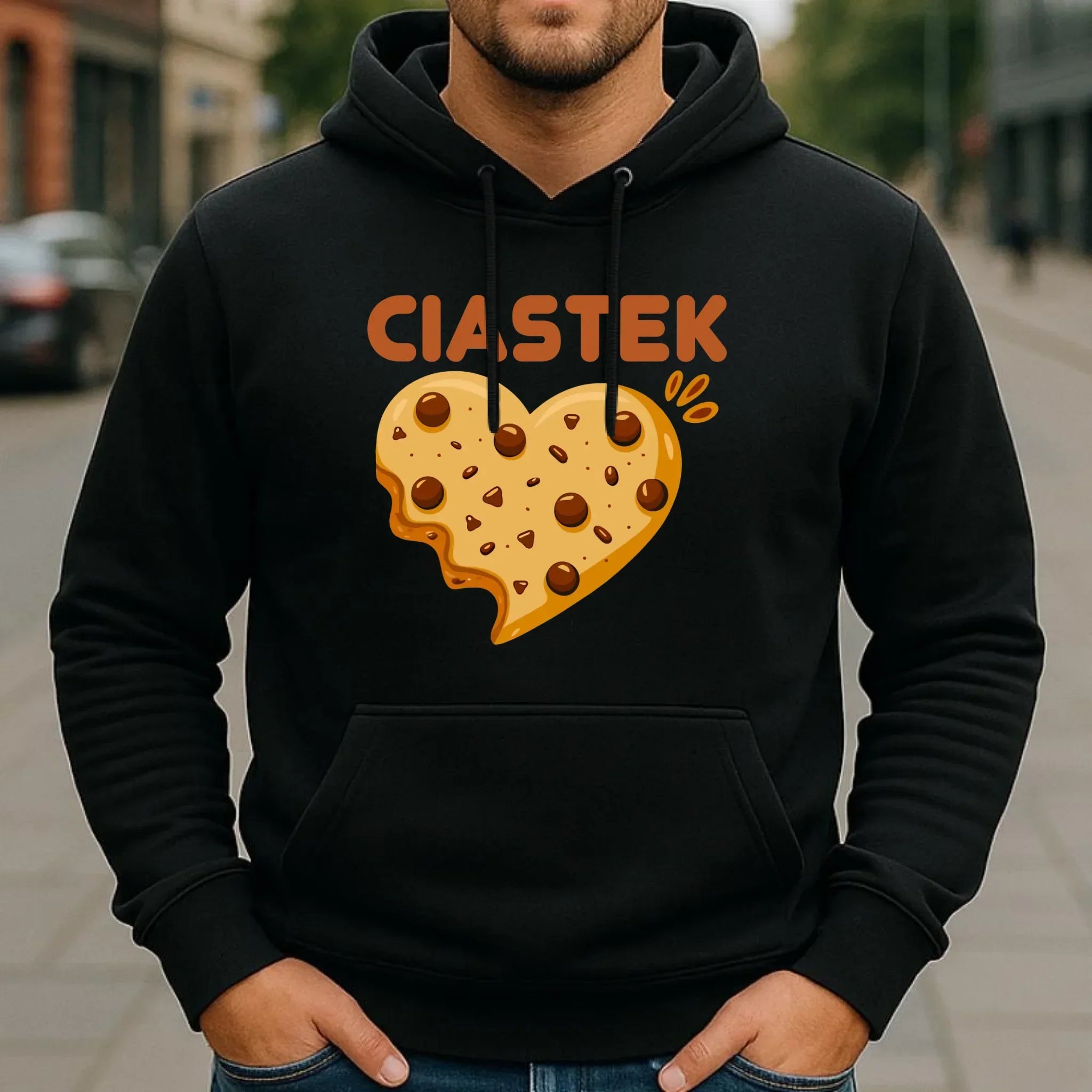 Bluza męska z kapturem - Ciastek W54 - StoryCups.pl