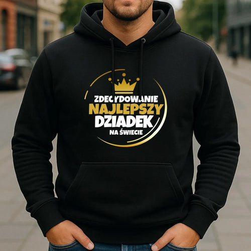 Bluza z kapturem dla dziadka - Zdecydowanie najlepszy dziadek D32 - StoryCups.pl