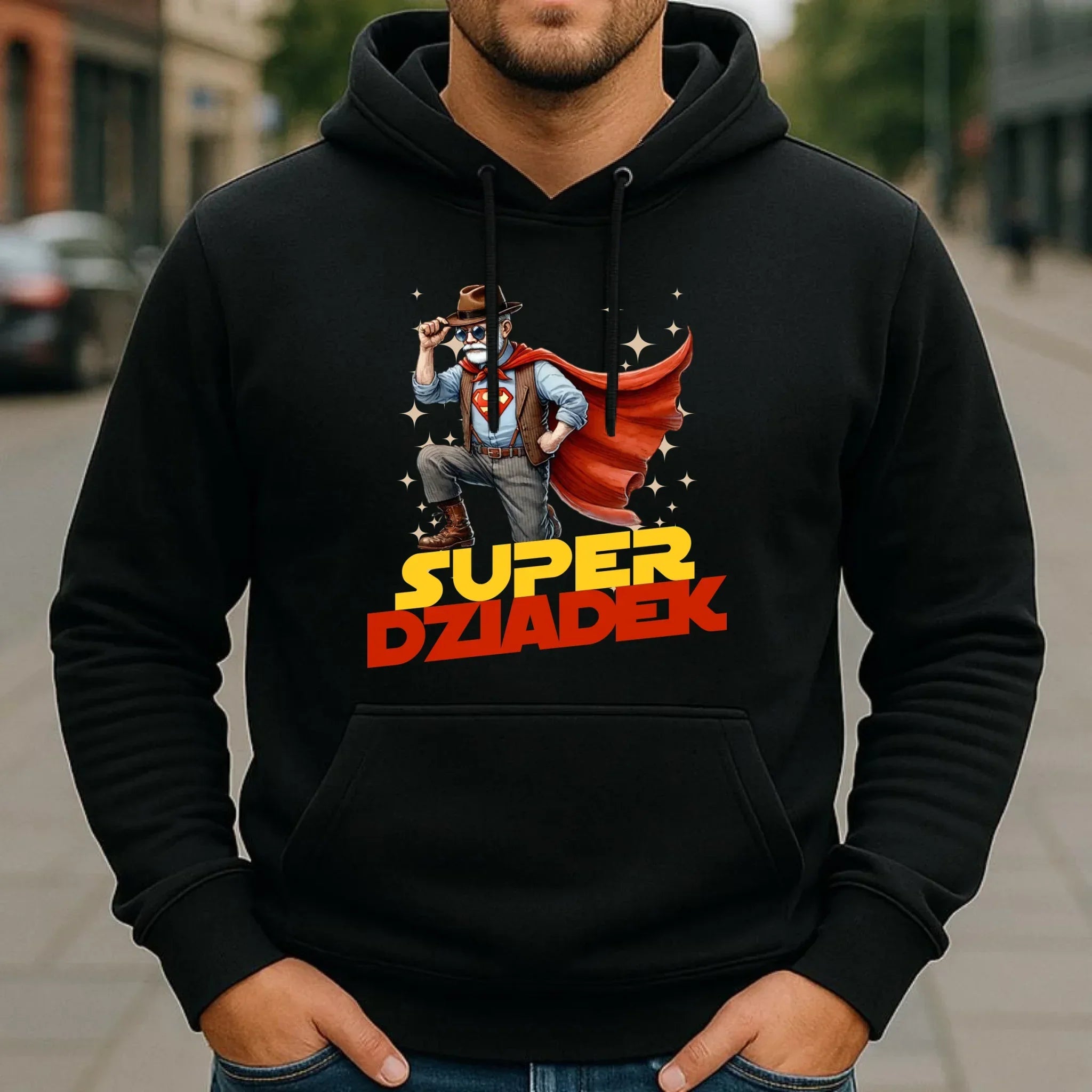 Bluza z kapturem dla dziadka - Super Dziadek D29 - StoryCups.pl