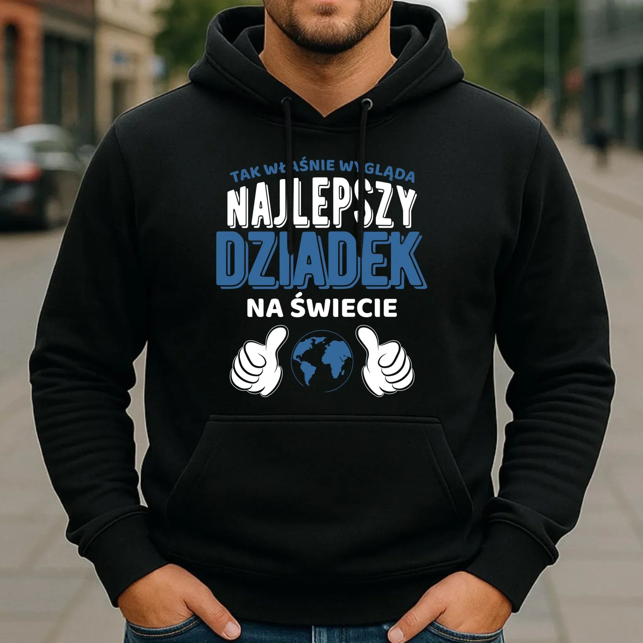 Bluza z kapturem dla dziadka - Tak wygląda najlepszy dziadek na świecie D24 - StoryCups.pl