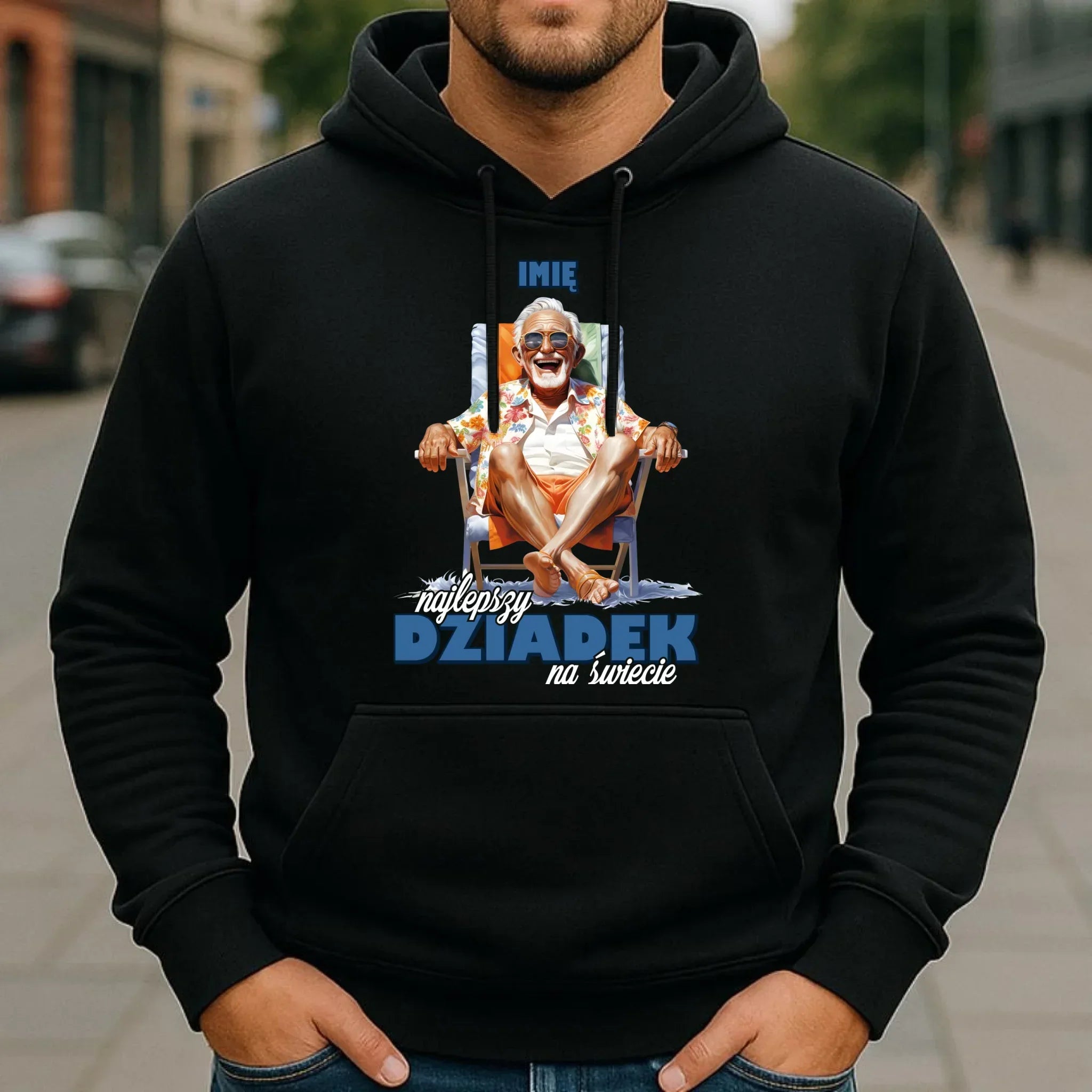 Bluza z kapturem dla dziadka - Najlepszy Dziadek na świecie - personalizowana D14 - StoryCups.pl