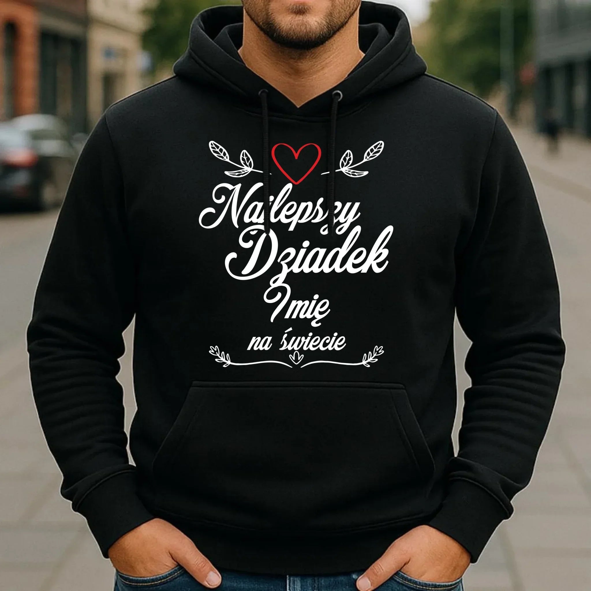 Bluza z kapturem dla dziadka - Najlepszy dziadek na Świecie - personalizowana D12 - StoryCups.pl