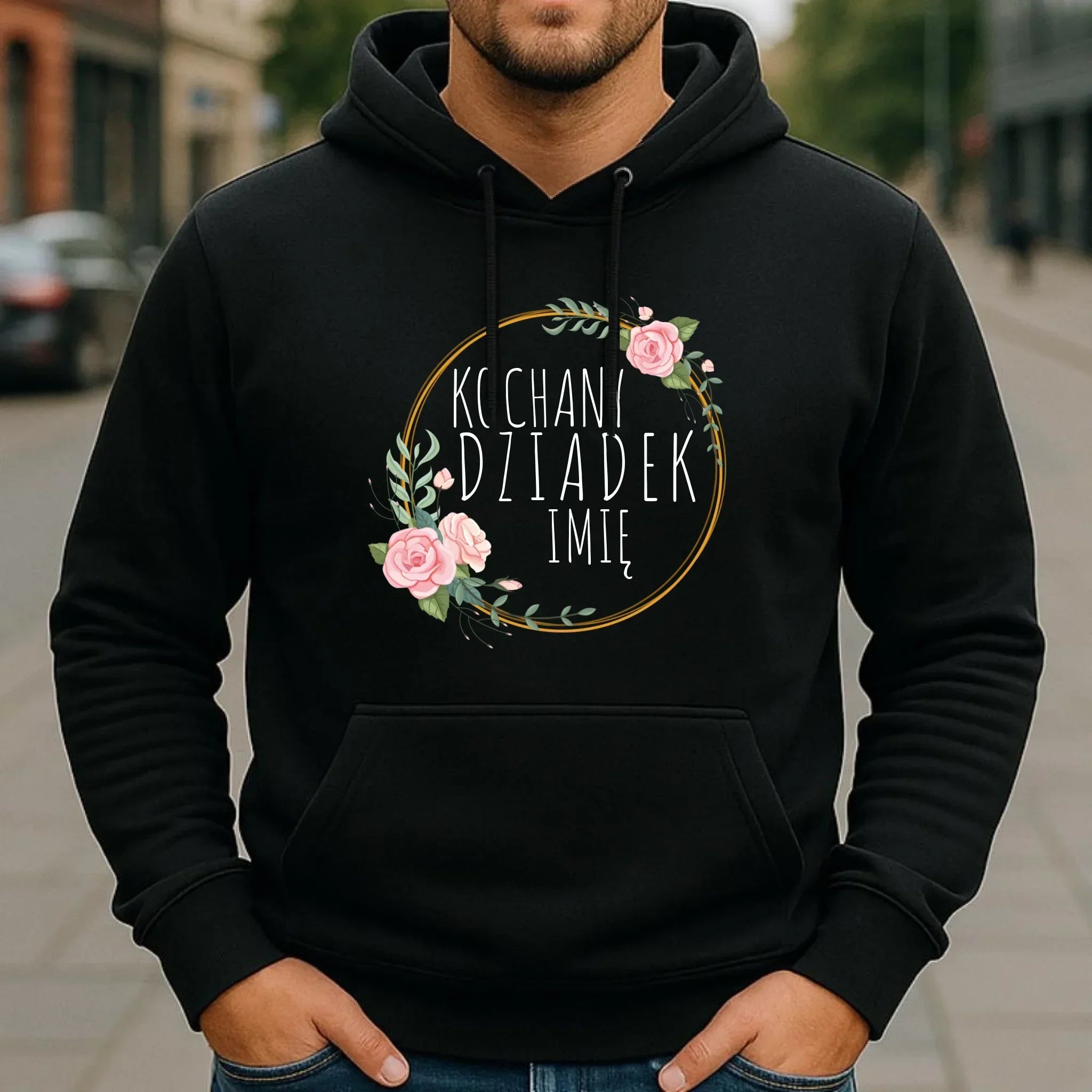 Bluza z kapturem dla dziadka - Kochany Dziadek - personalizowana D10 - StoryCups.pl