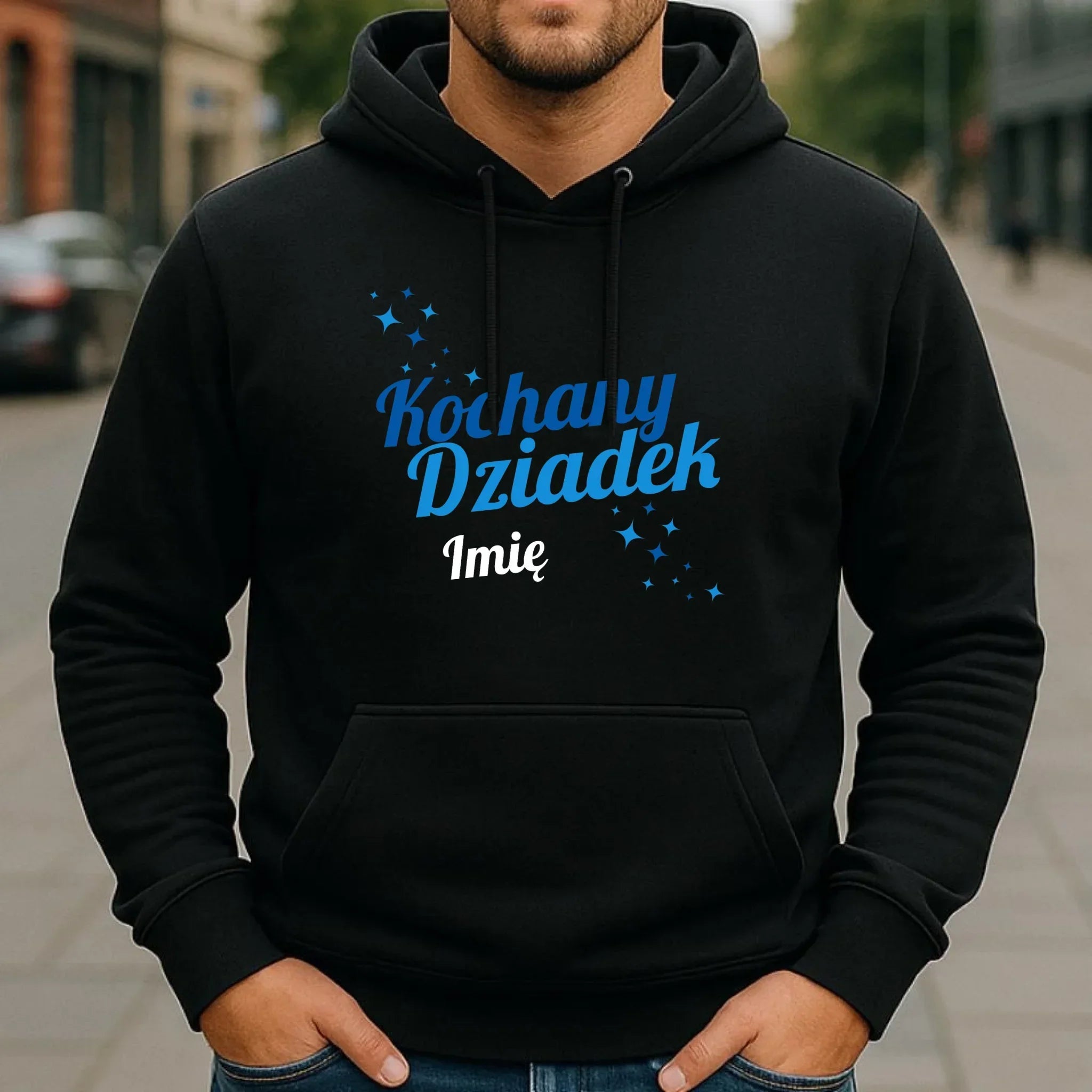 Bluza z kapturem dla dziadka - Kochany Dziadek - personalizowana D05 - StoryCups.pl
