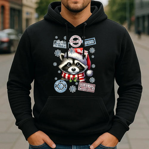Bluza męska z kapturem świąteczna - Szop - Przesyłka od Mikołaja BN104 - StoryCups.pl