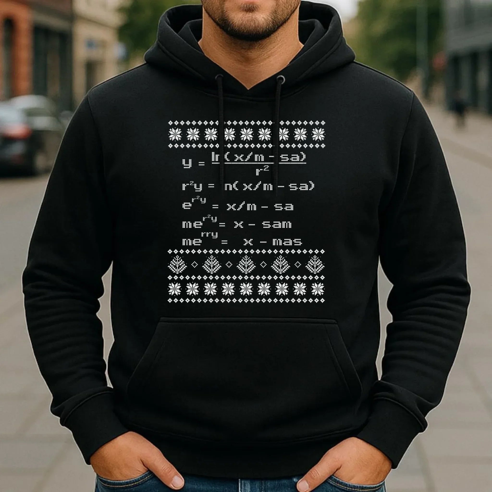 Bluza męska z kapturem świąteczna - Zadanie matematyczne BN108 - StoryCups.pl