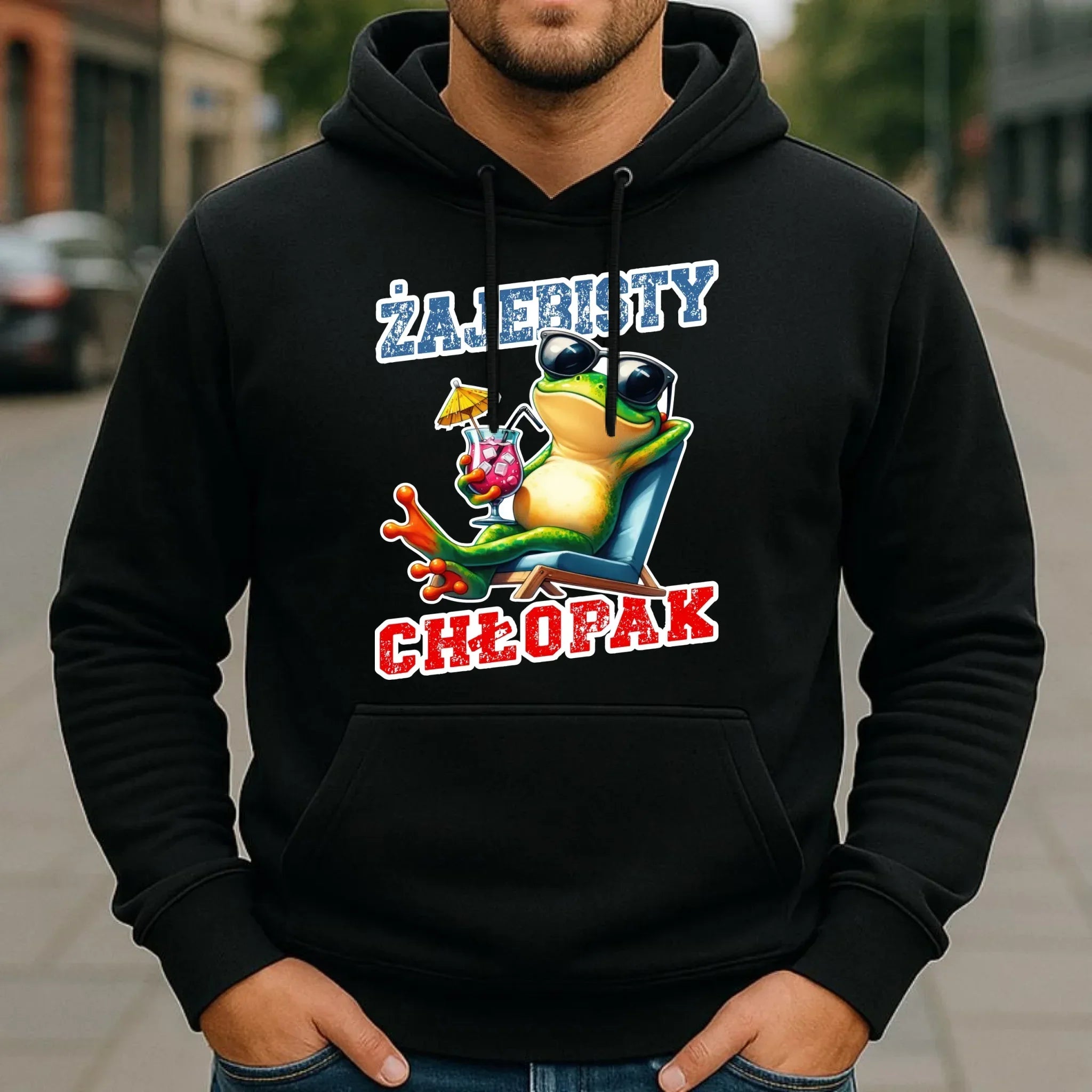Bluza męska z kapturem - prezent dla chłopaka - Żajebisty chłopak DCH19 - StoryCups.pl