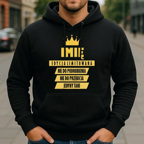 Bluza męska z kapturem - Edycja Limitowana prezent dla niego - personalizowana DCH03 - StoryCups.pl