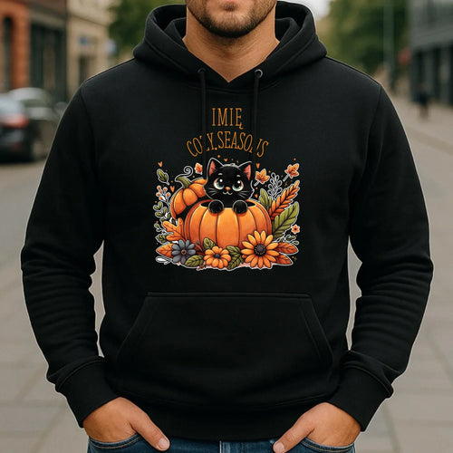 Bluza męska z kapturem jesienna - Cozy Seasons - personalizowana JS01 - StoryCups.pl