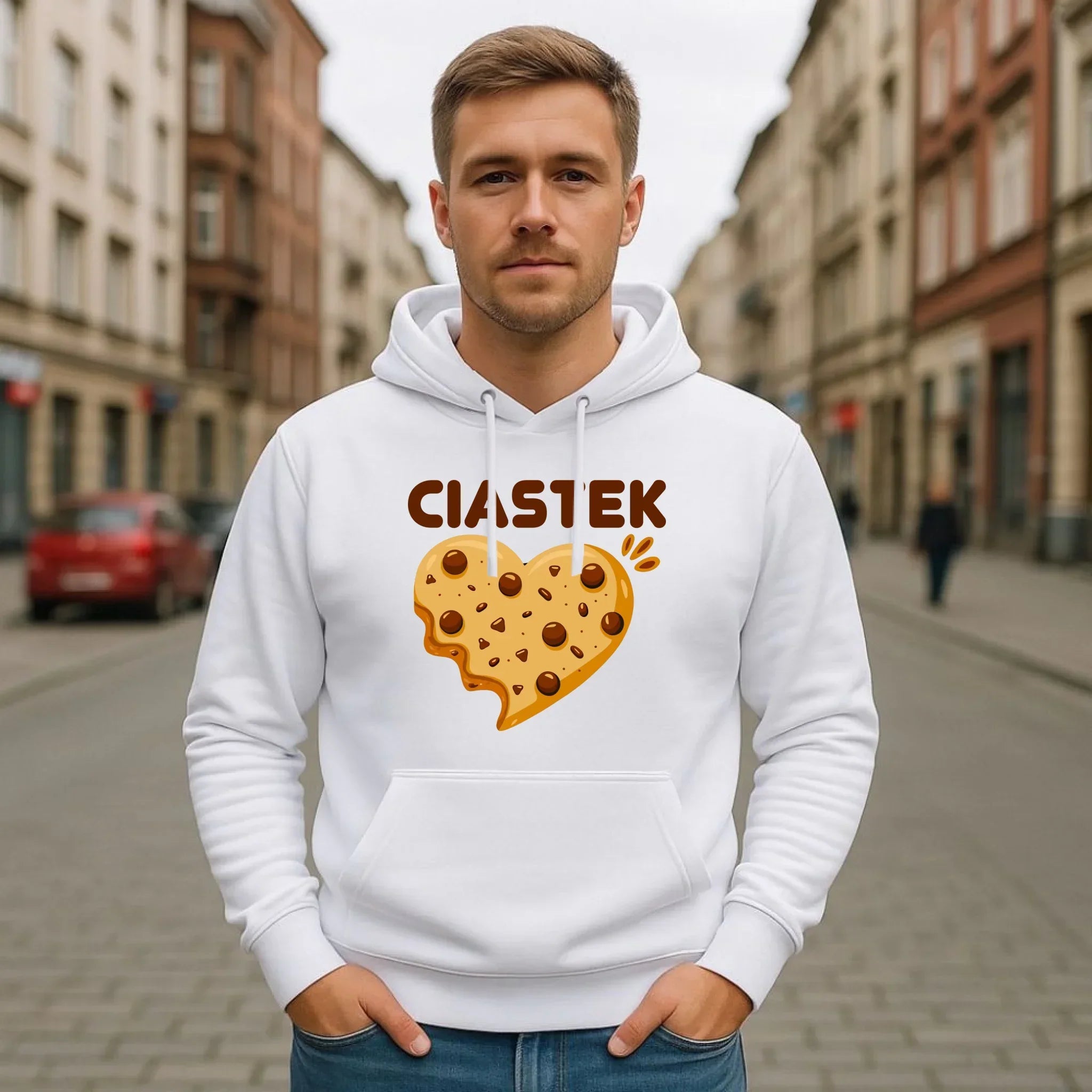 Bluza męska z kapturem - Ciastek W54 - StoryCups.pl