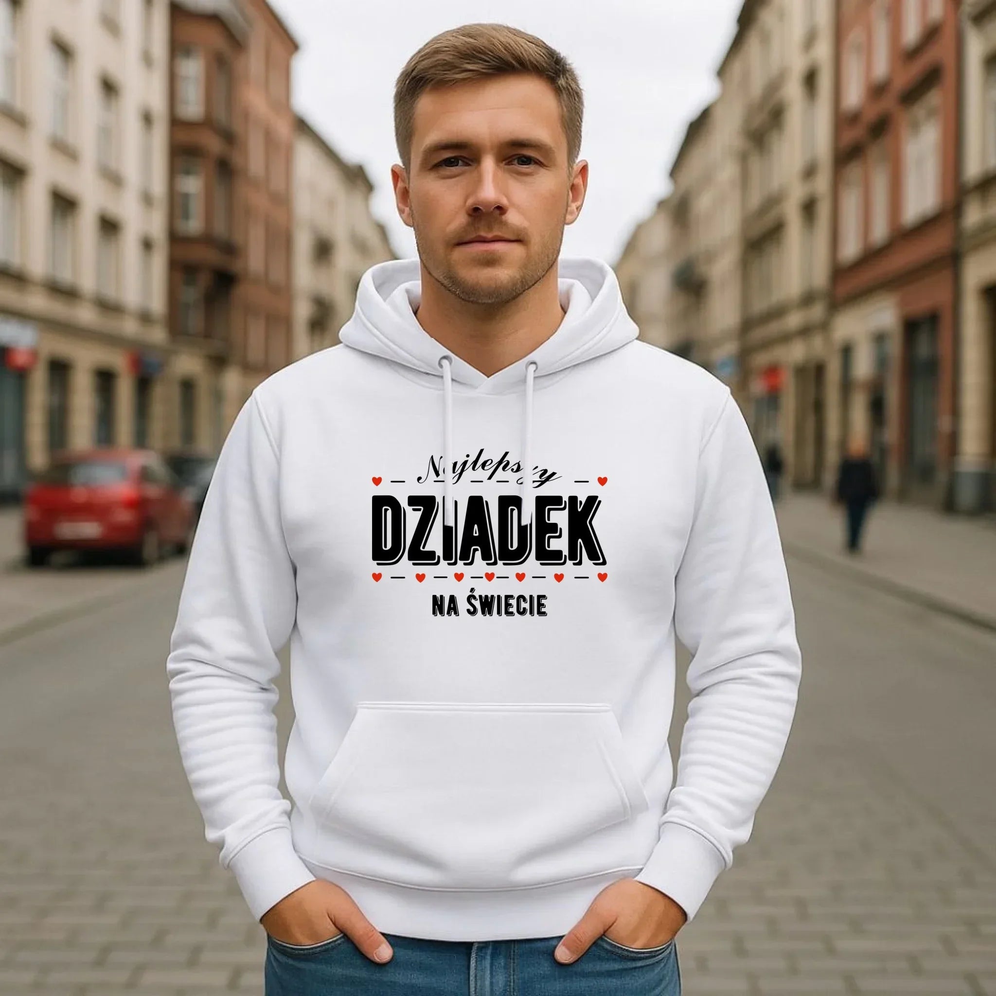 Bluza z kapturem dla dziadka - Najlepszy dziadek na świecie D23 - StoryCups.pl