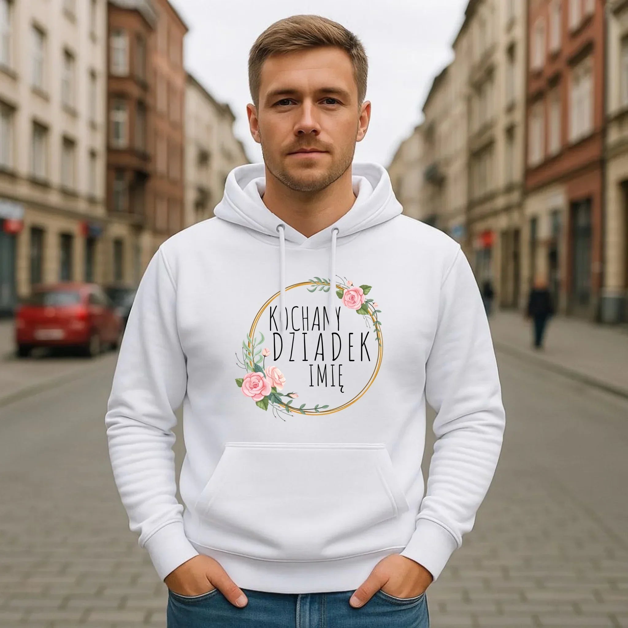 Bluza z kapturem dla dziadka - Kochany Dziadek - personalizowana D10 - StoryCups.pl