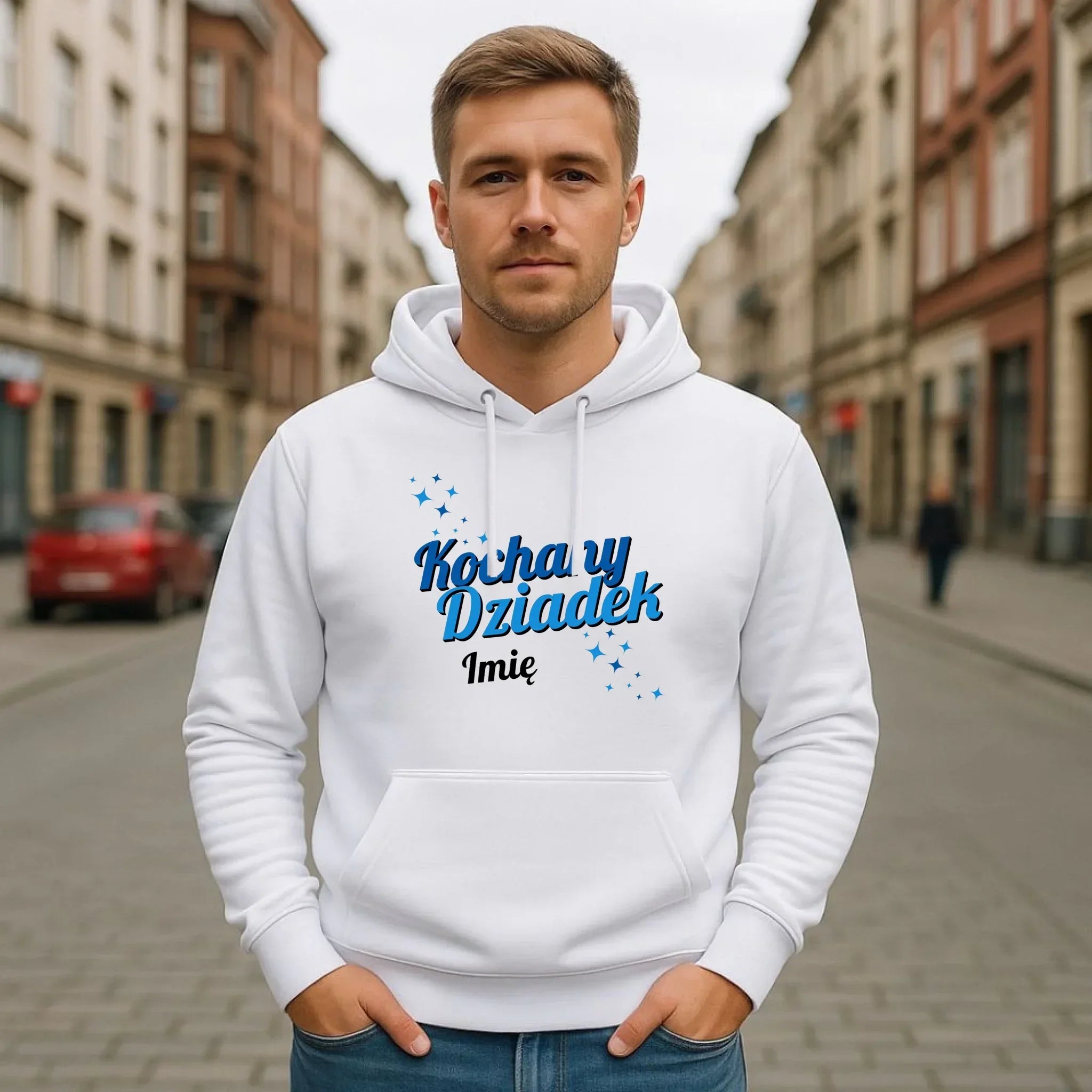 Bluza z kapturem dla dziadka - Kochany Dziadek - personalizowana D05 - StoryCups.pl