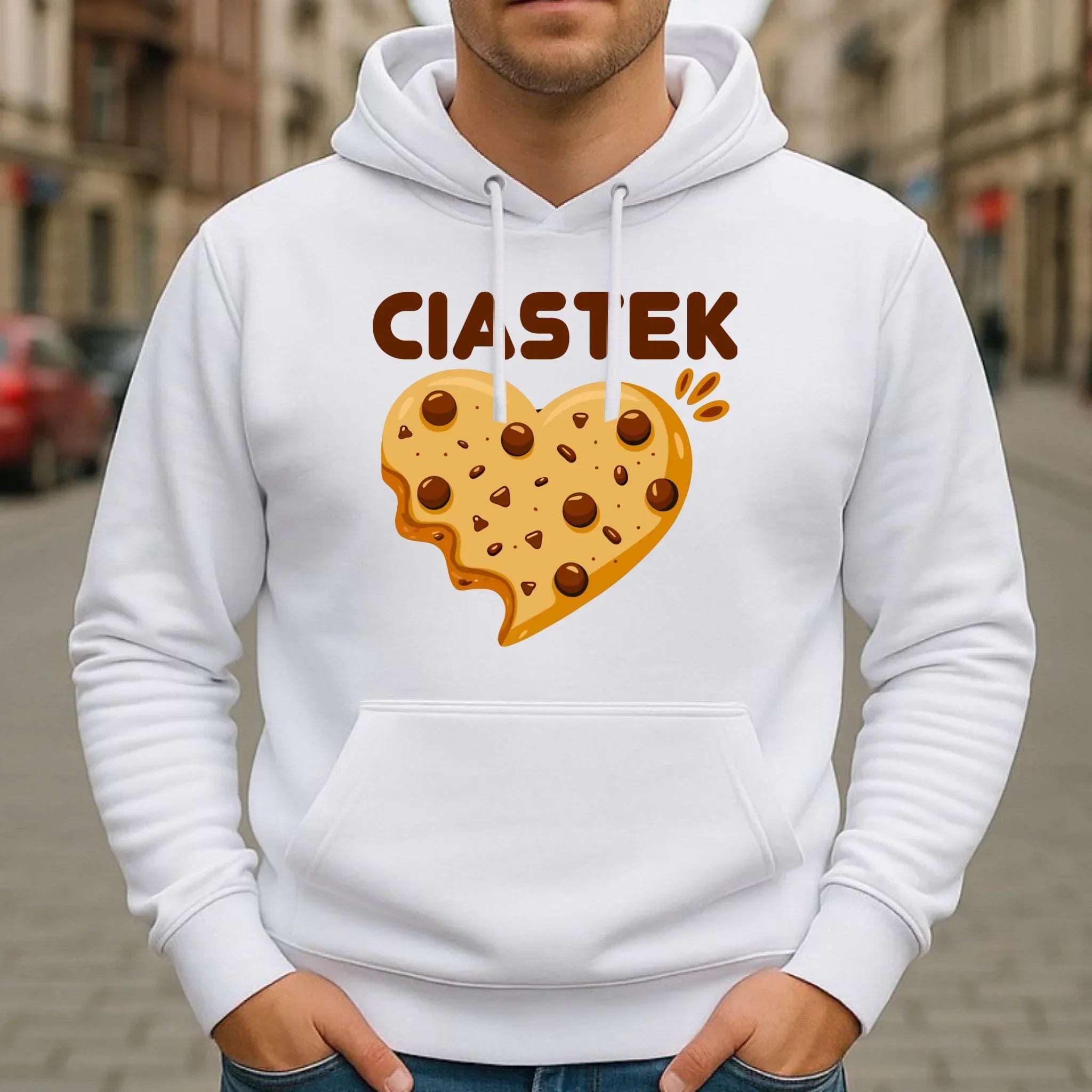 Bluza męska z kapturem - Ciastek W54 - StoryCups.pl