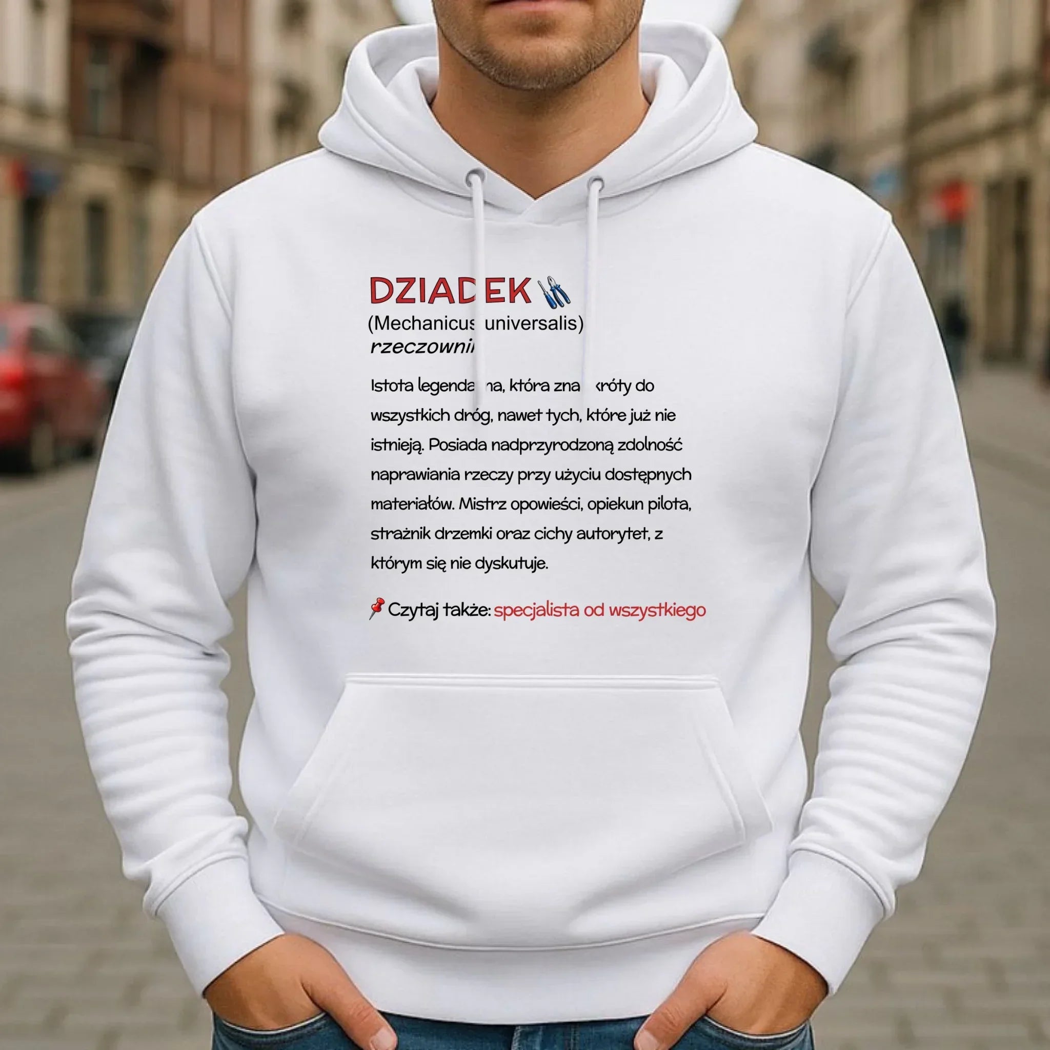 Bluza z kapturem dla dziadka - Dziadek śmieszna definicja D43 - StoryCups.pl