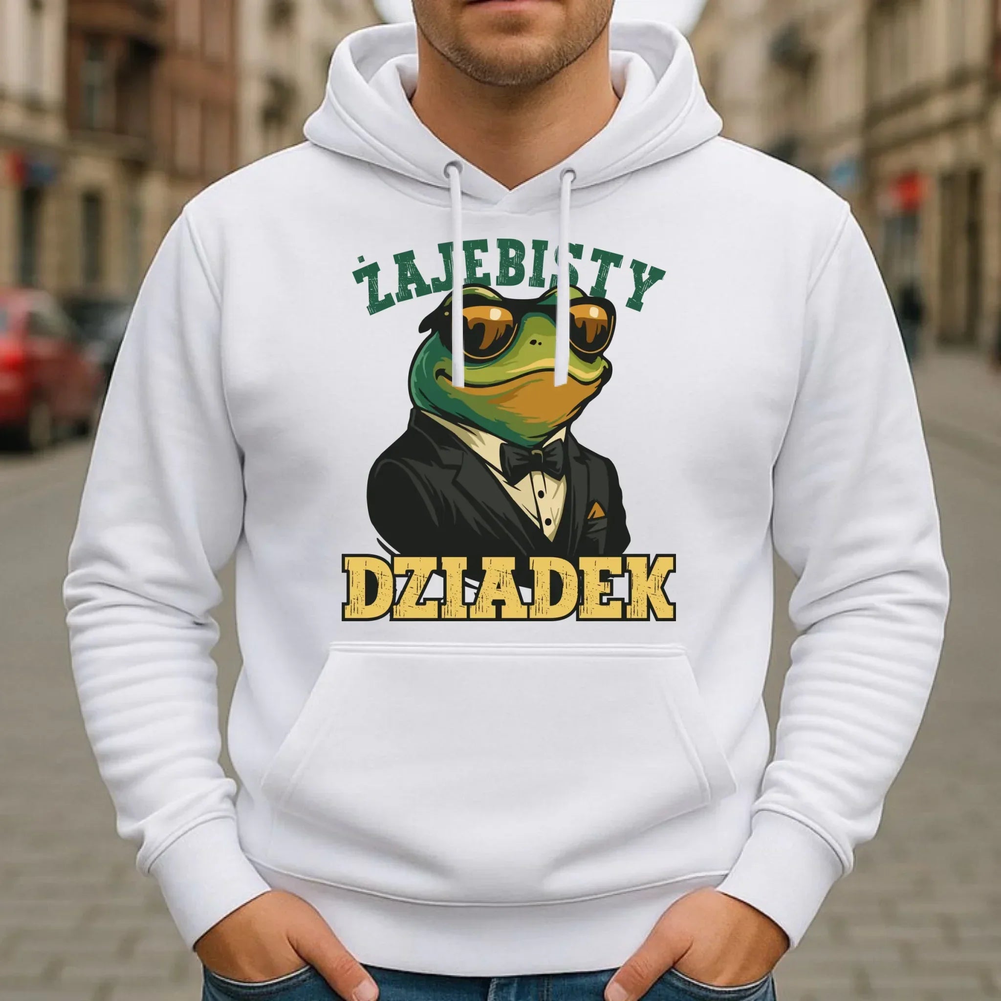 Bluza z kapturem dla dziadka - Żajebisty dziadek D42 - StoryCups.pl