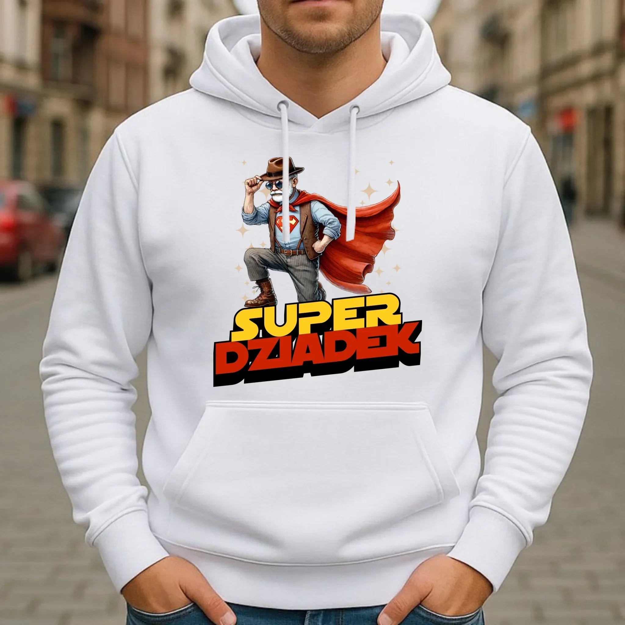 Bluza z kapturem dla dziadka - Super Dziadek D29 - StoryCups.pl
