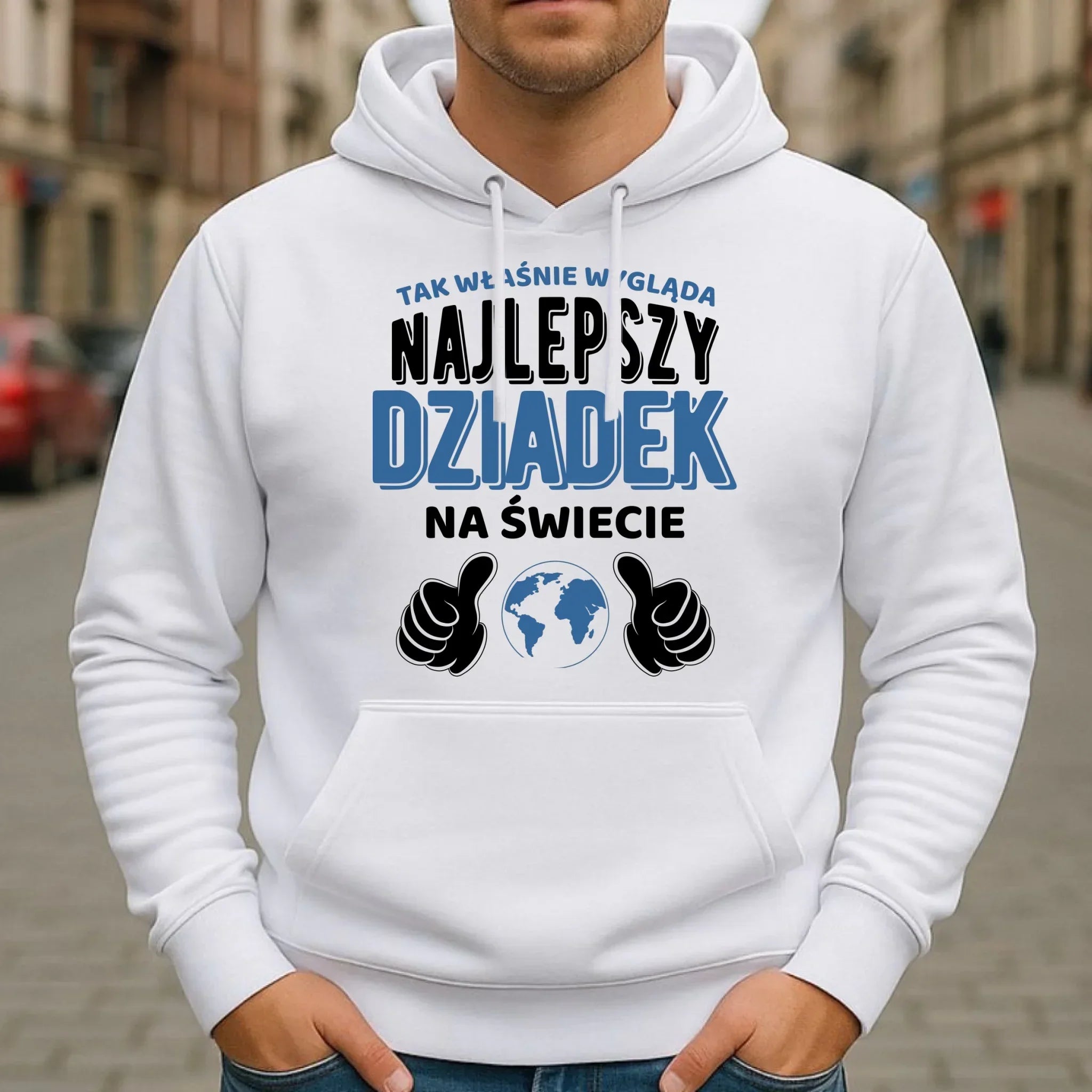 Bluza z kapturem dla dziadka - Tak wygląda najlepszy dziadek na świecie D24 - StoryCups.pl