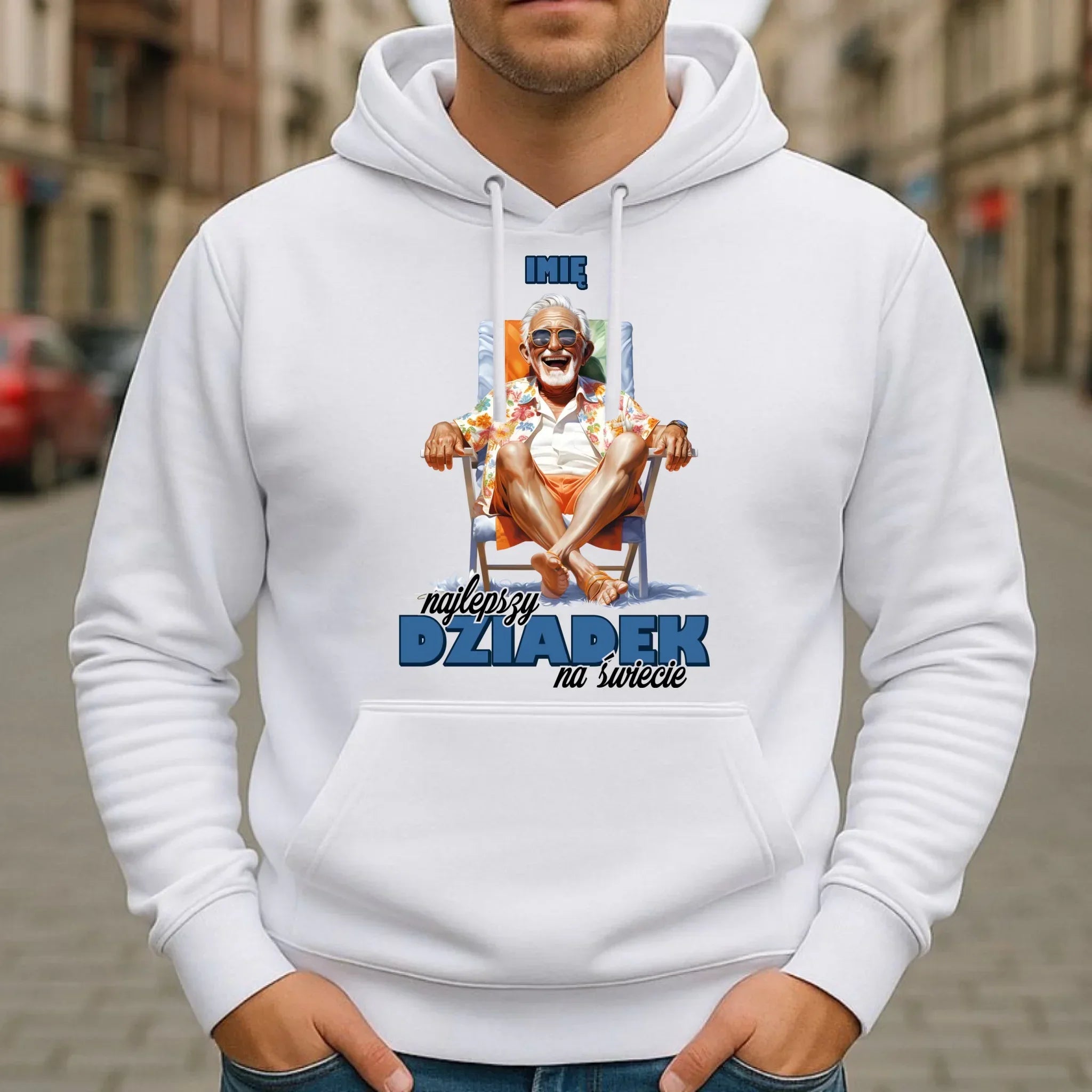 Bluza z kapturem dla dziadka - Najlepszy Dziadek na świecie - personalizowana D14 - StoryCups.pl