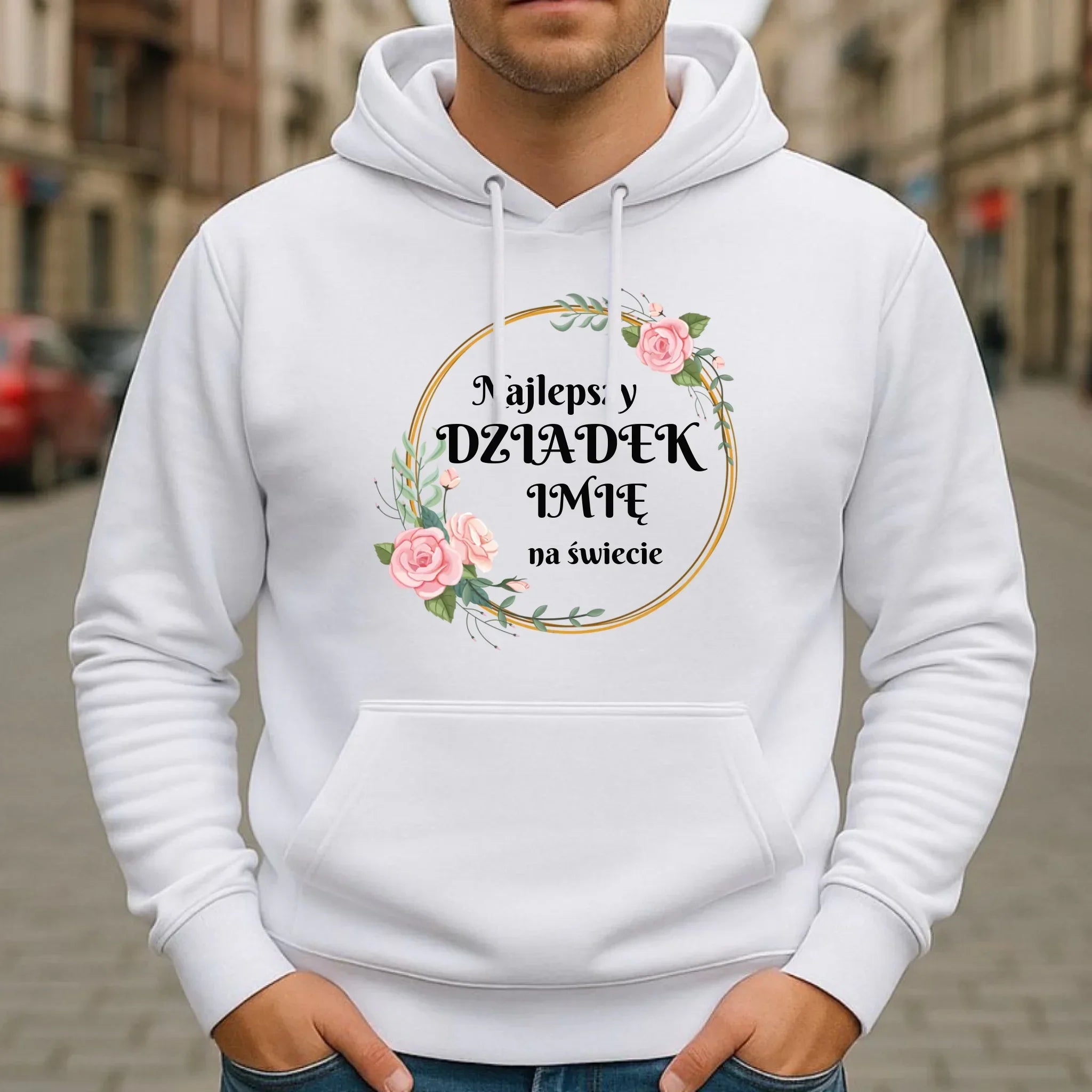 Bluza z kapturem - Najlepszy dziadek na Świecie - personalizowana D04 - StoryCups.pl