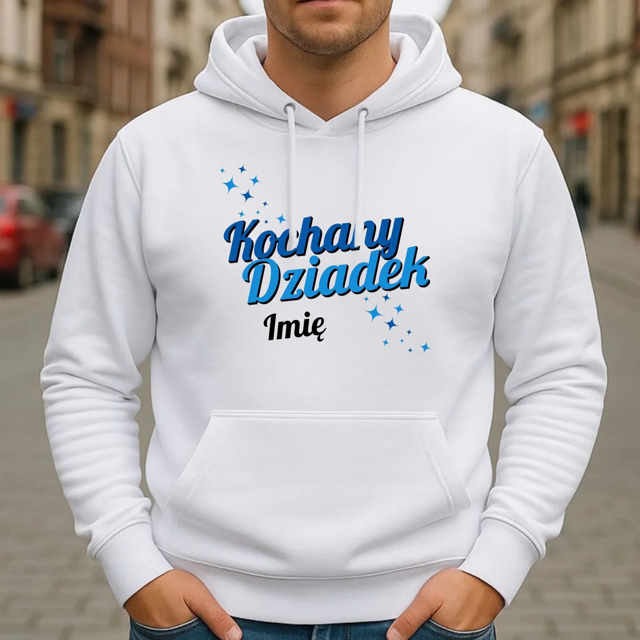 Bluza z kapturem dla dziadka - Kochany Dziadek - personalizowana D05 - StoryCups.pl