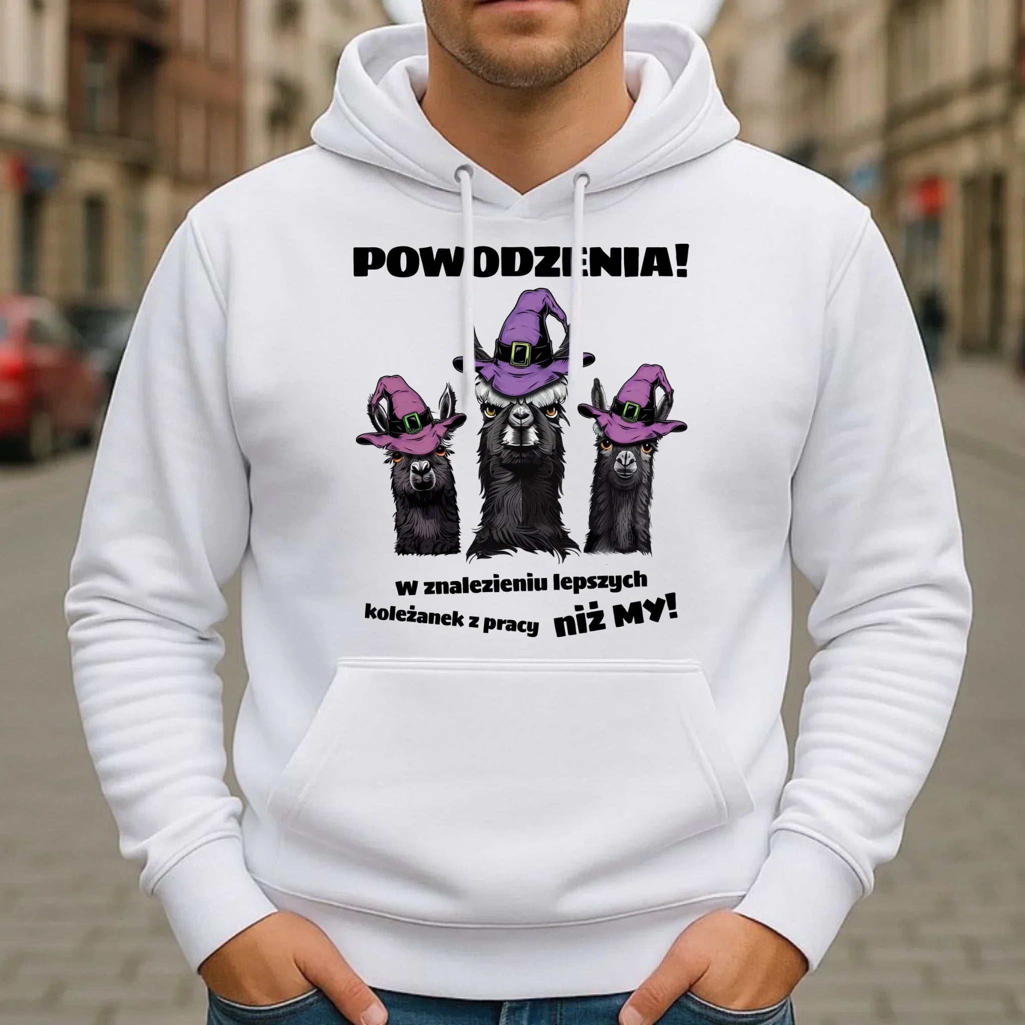 Bluza męska z kapturem na odejście z pracy - Powodzenia w znalezieniu lepszych koleżanek OP07 - StoryCups.pl