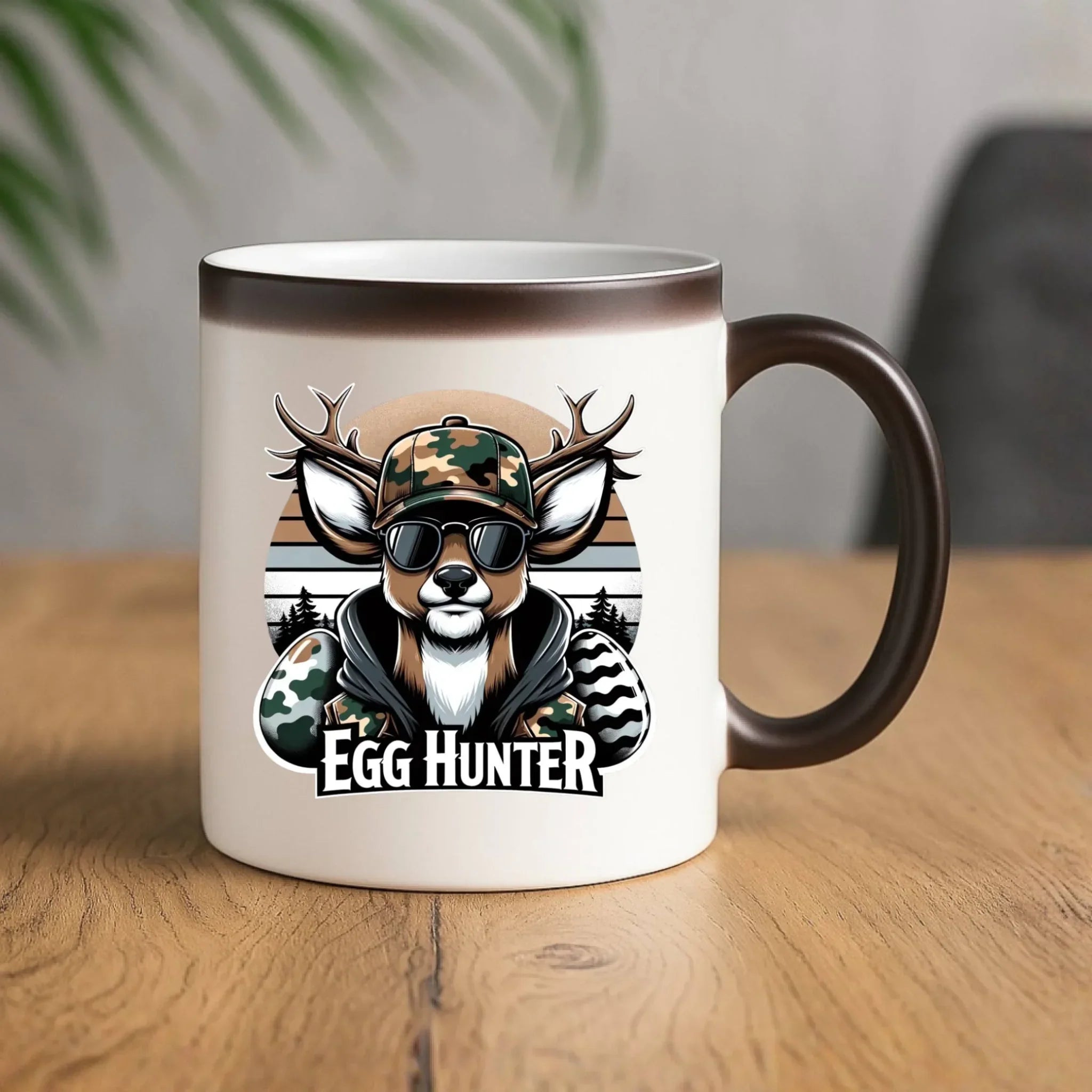 Kubek magiczny wielkanocny - Jeleń Survival Egg hunter WN19 - StoryCups.pl
