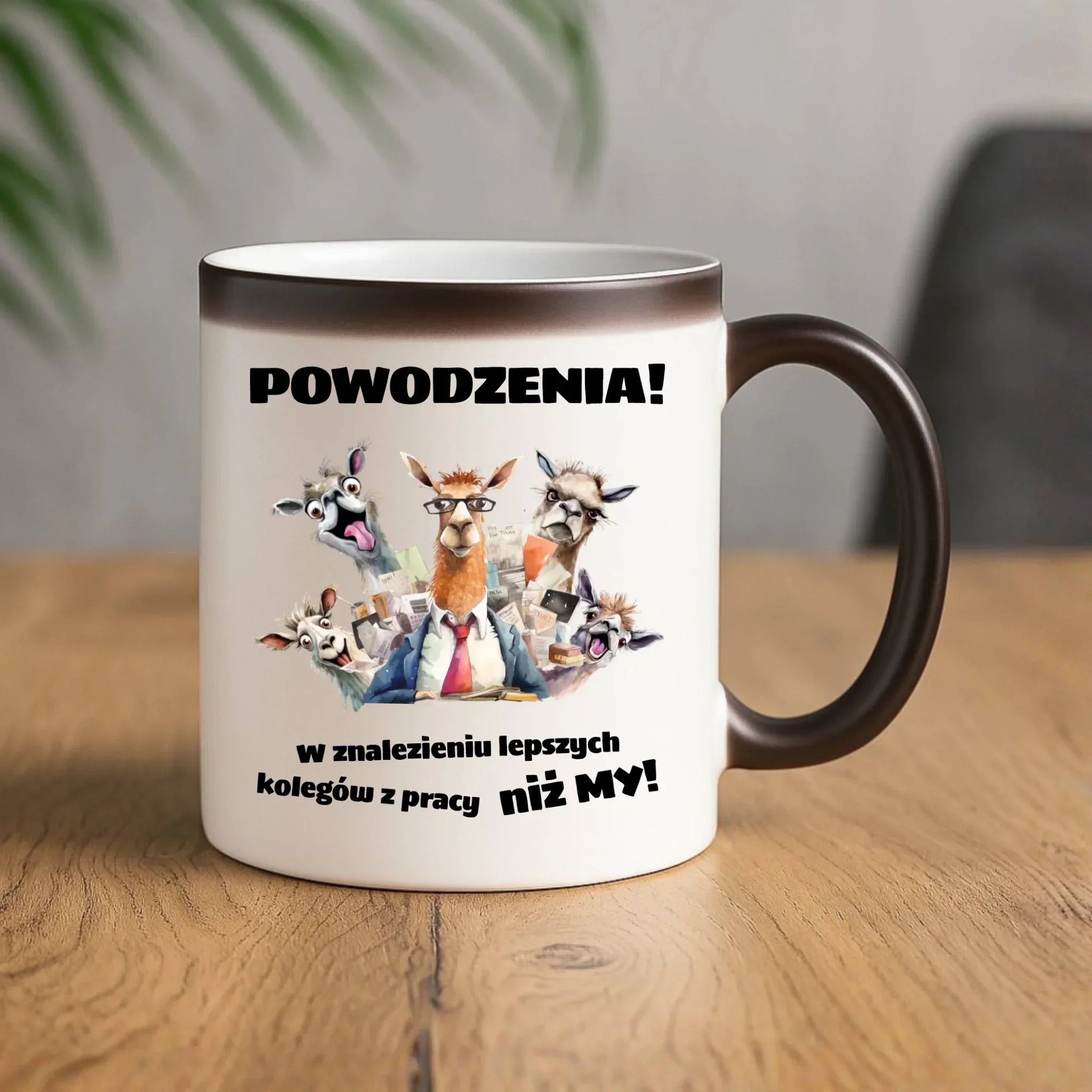 Kubek magiczny na odejście z pracy - Powodzenia w znalezieniu lepszych kolegów OP08 - StoryCups.pl