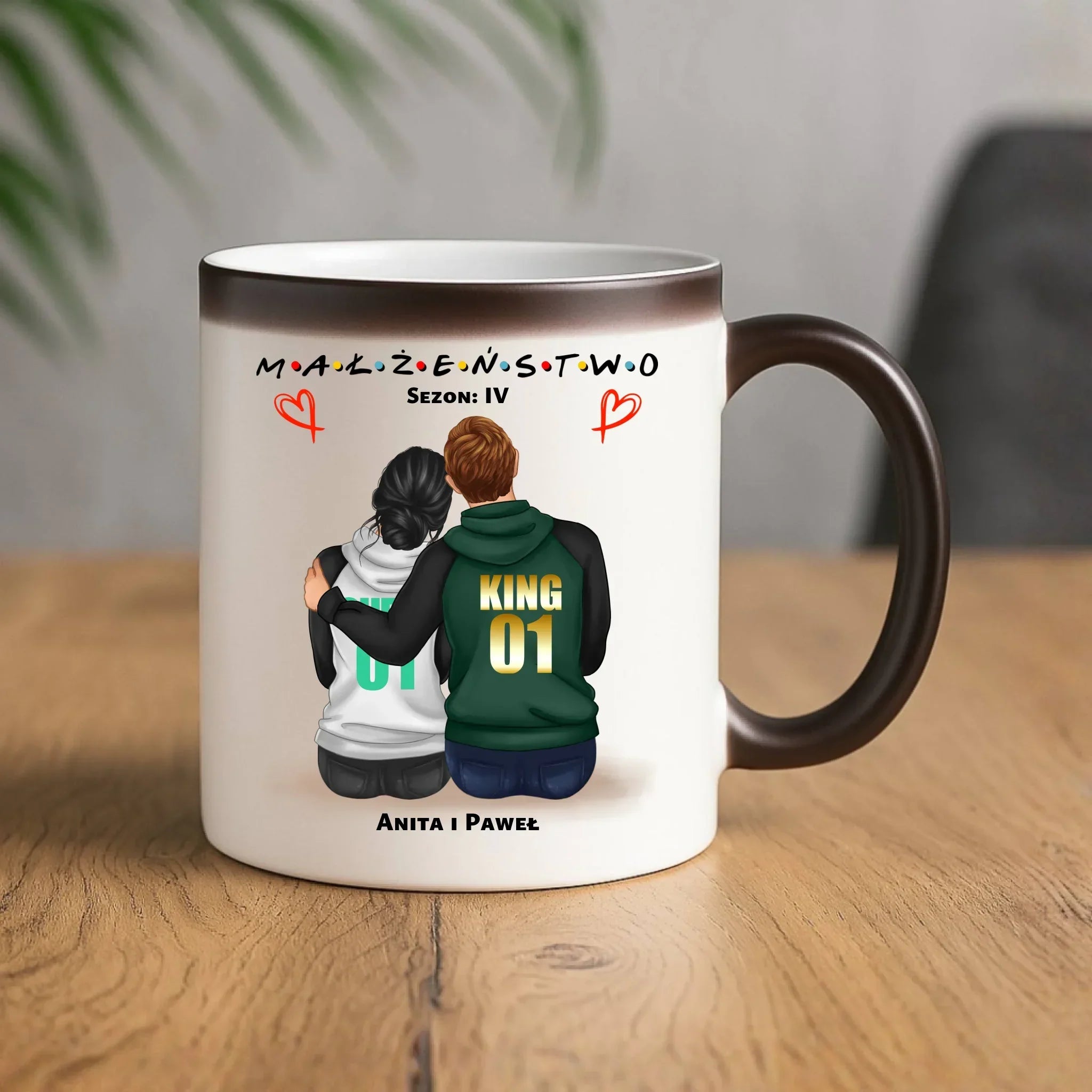 Kubek magiczny dla par - Małżeństwo Sezon - personalizowany W05 - StoryCups.pl
