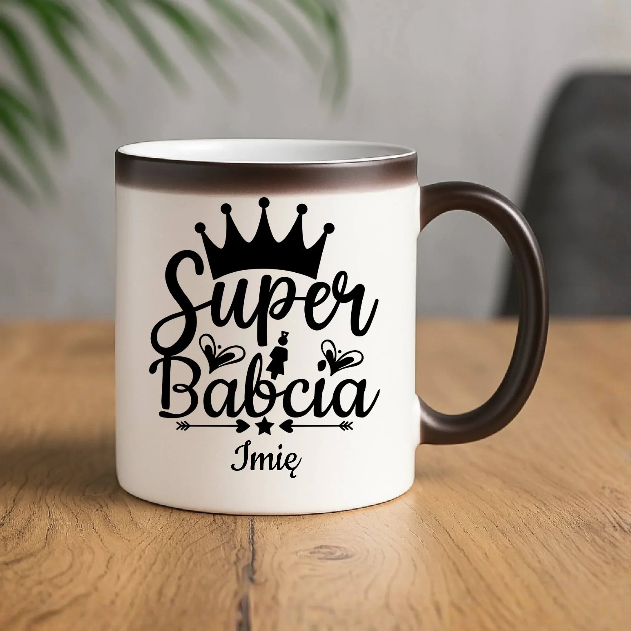 Kubek magiczny dla babci - Super Babcia - personalizowany B03 - StoryCups.pl