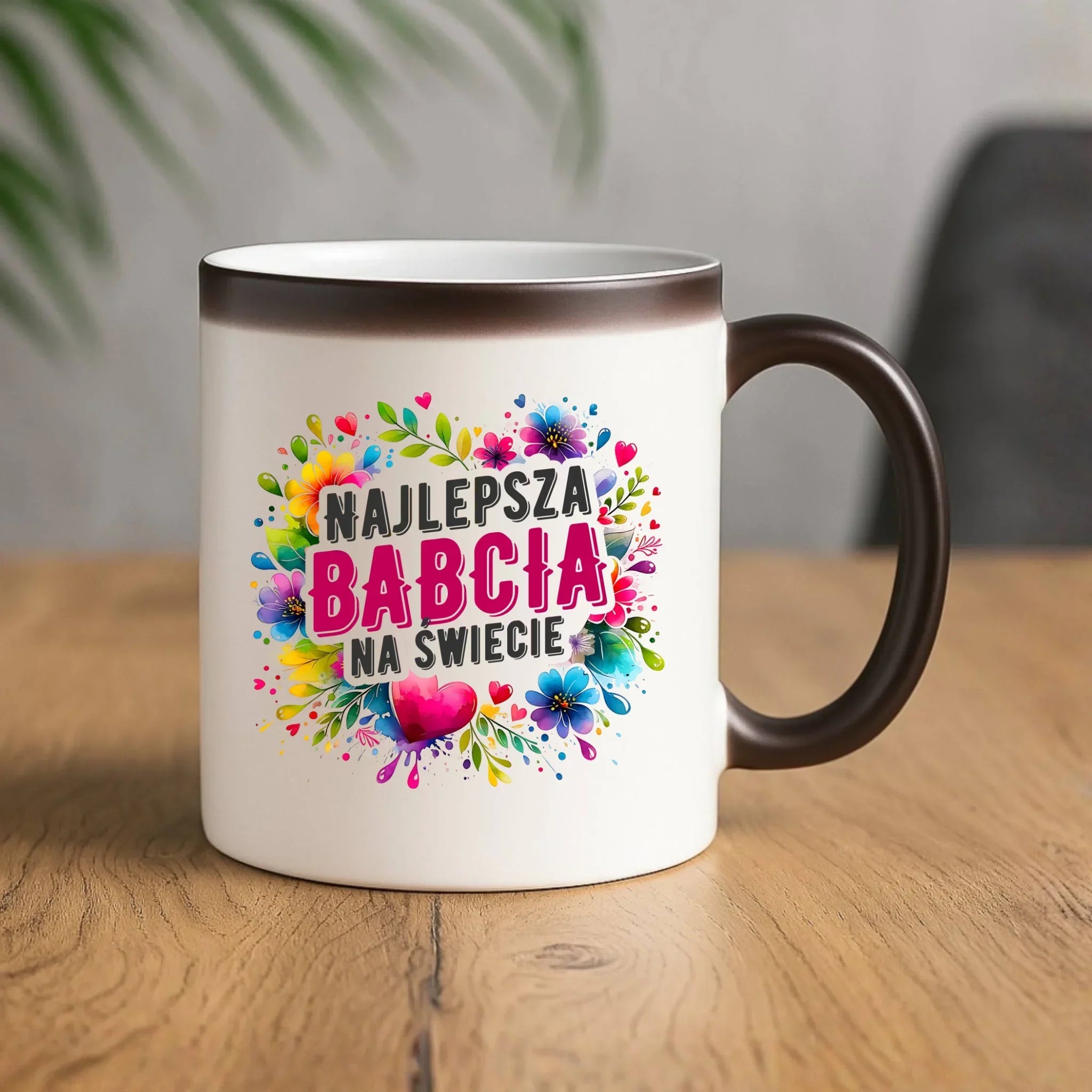 Kubek magiczny dla babci - Najlepsza Babcia na świecie B07 - StoryCups.pl