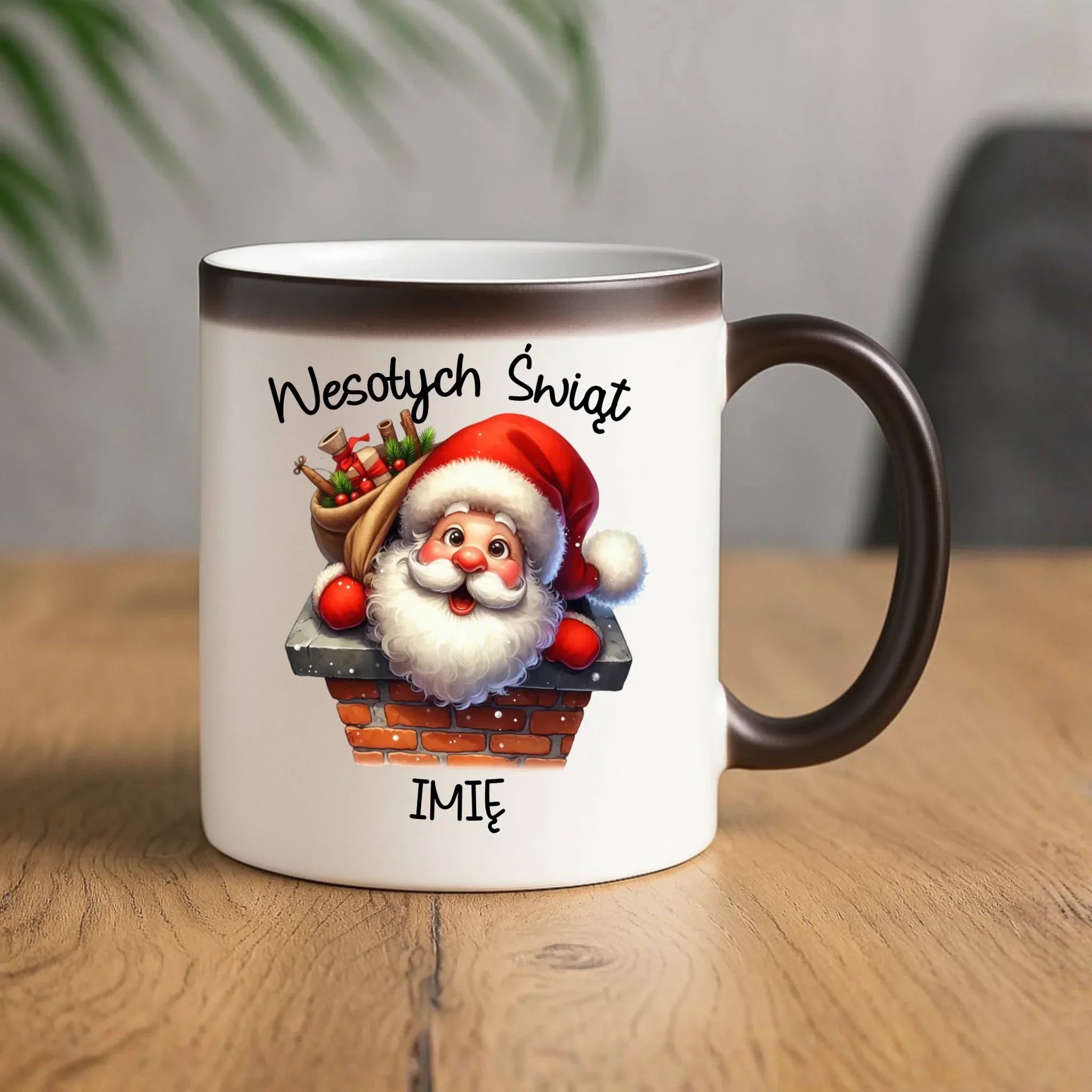 Kubek magiczny świąteczny - prezent na Mikołajki Mikołaj - personalizowany BN08 - StoryCups.pl