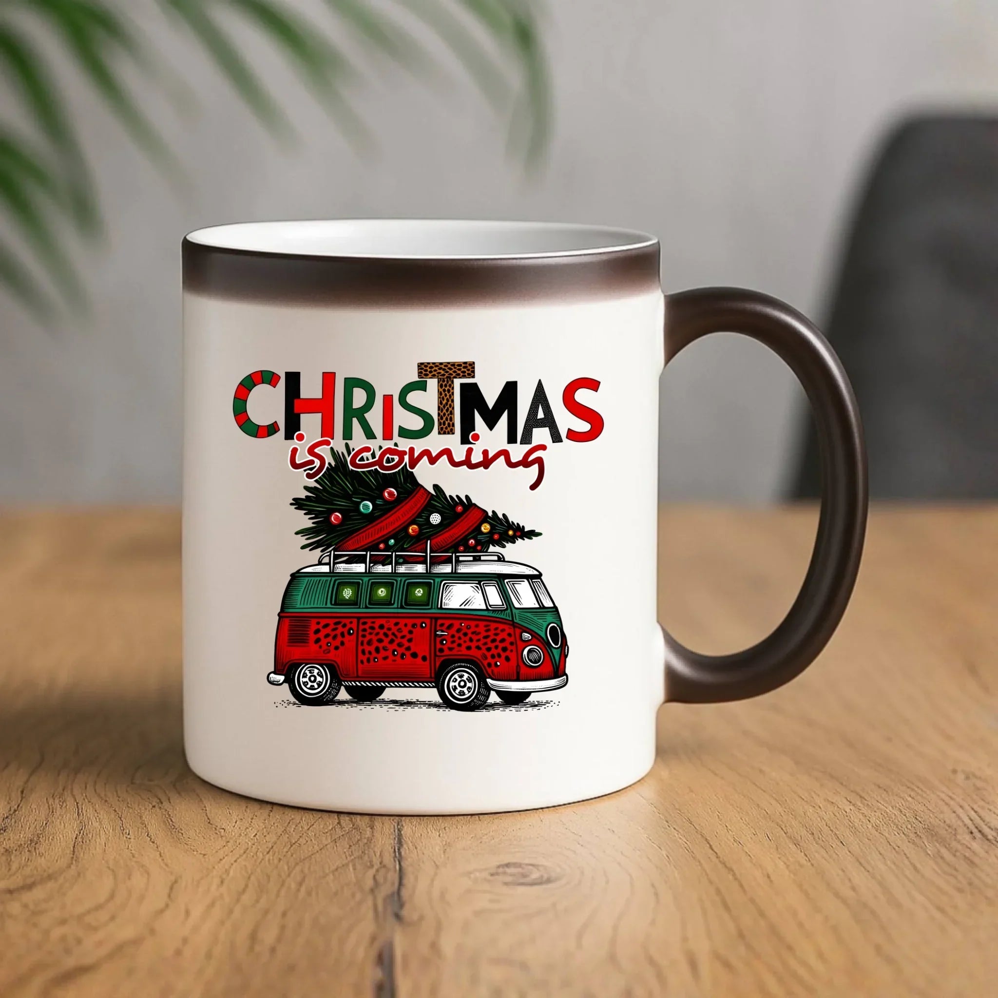 Kubek magiczny świąteczny - Kamper Christmas is coming BN42 - StoryCups.pl