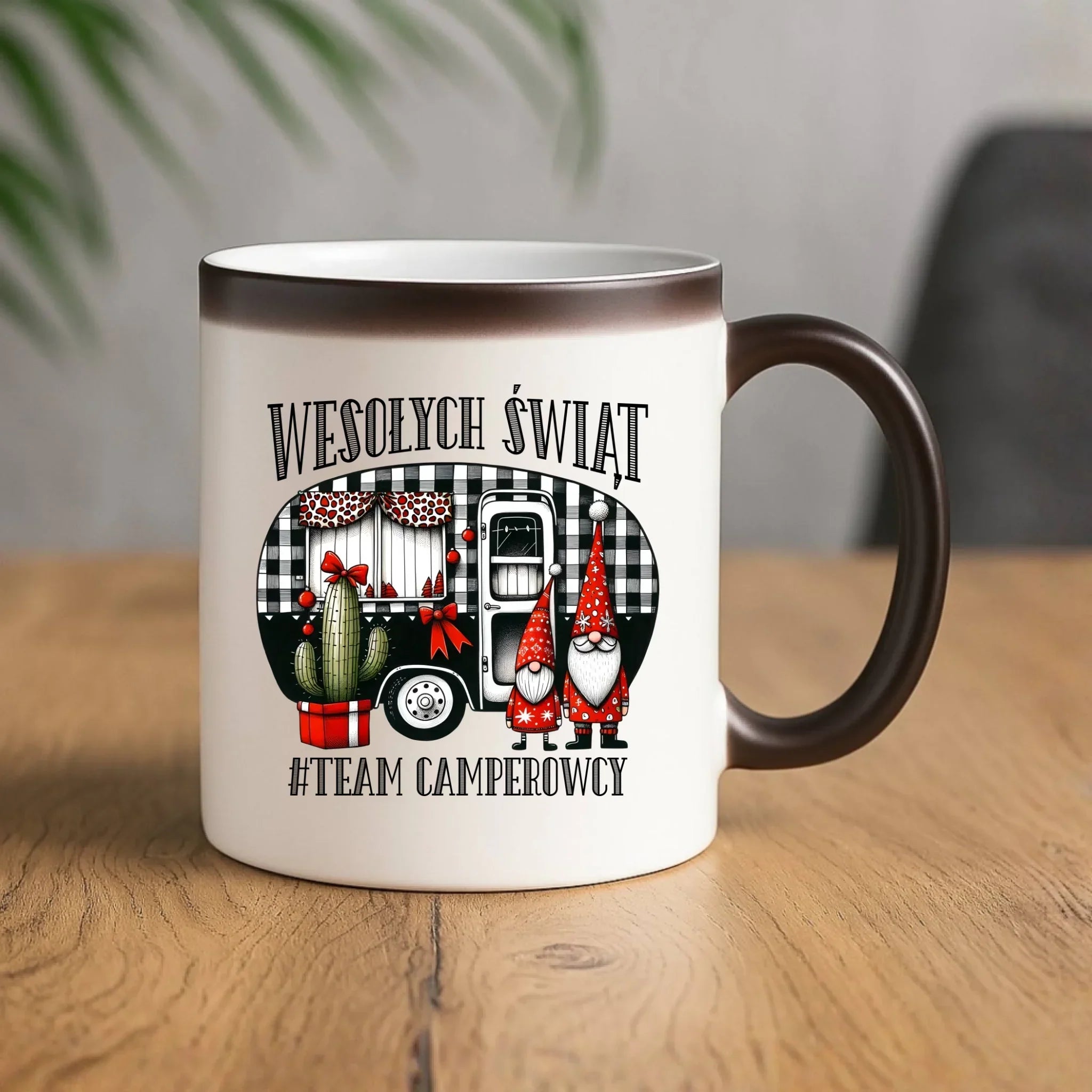 Kubek magiczny świąteczny - Wesołych Świąt Team Camperowcy BN44 - StoryCups.pl
