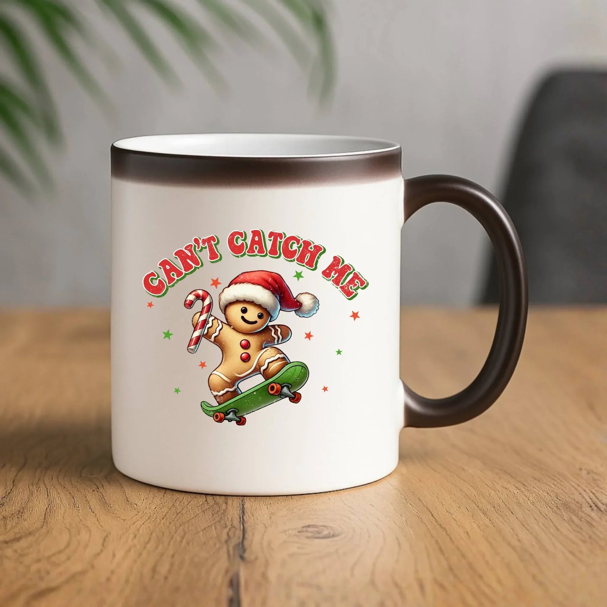 Kubek magiczny świąteczny - Piernik na deskorolce Can't catch me BN45 - StoryCups.pl