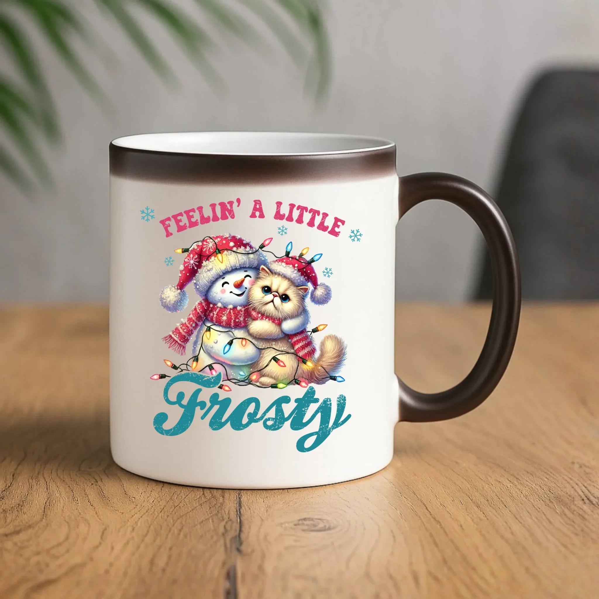 Kubek magiczny świąteczny - Feelin' a little frosty BN52 - StoryCups.pl